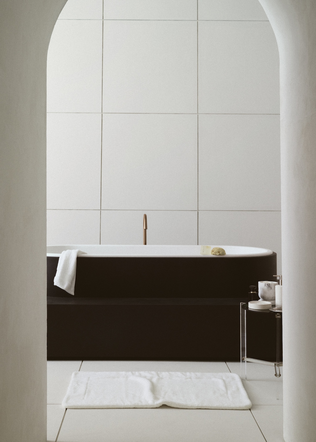 Extra-soft cotton bath mat