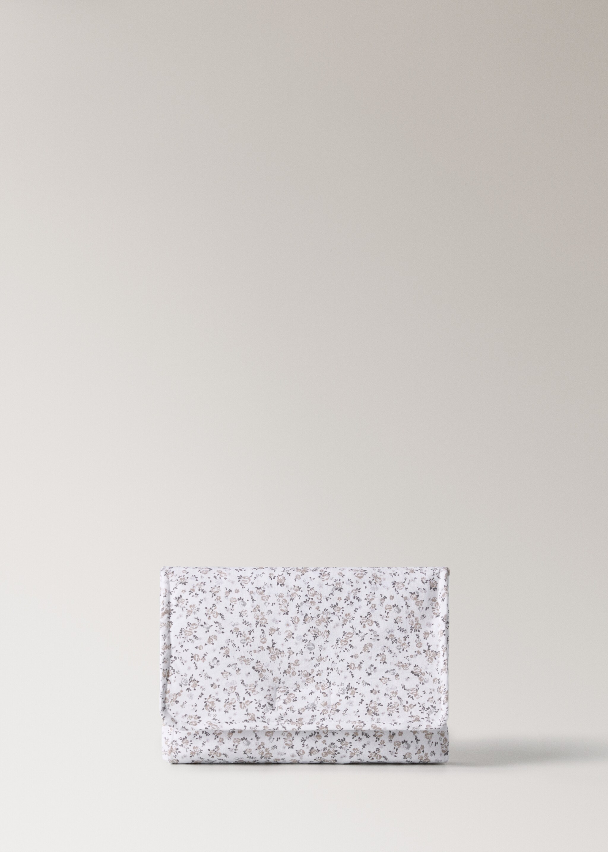 Tapis à langer portable enfant coton imprimé mini fleur - Article sans modèle