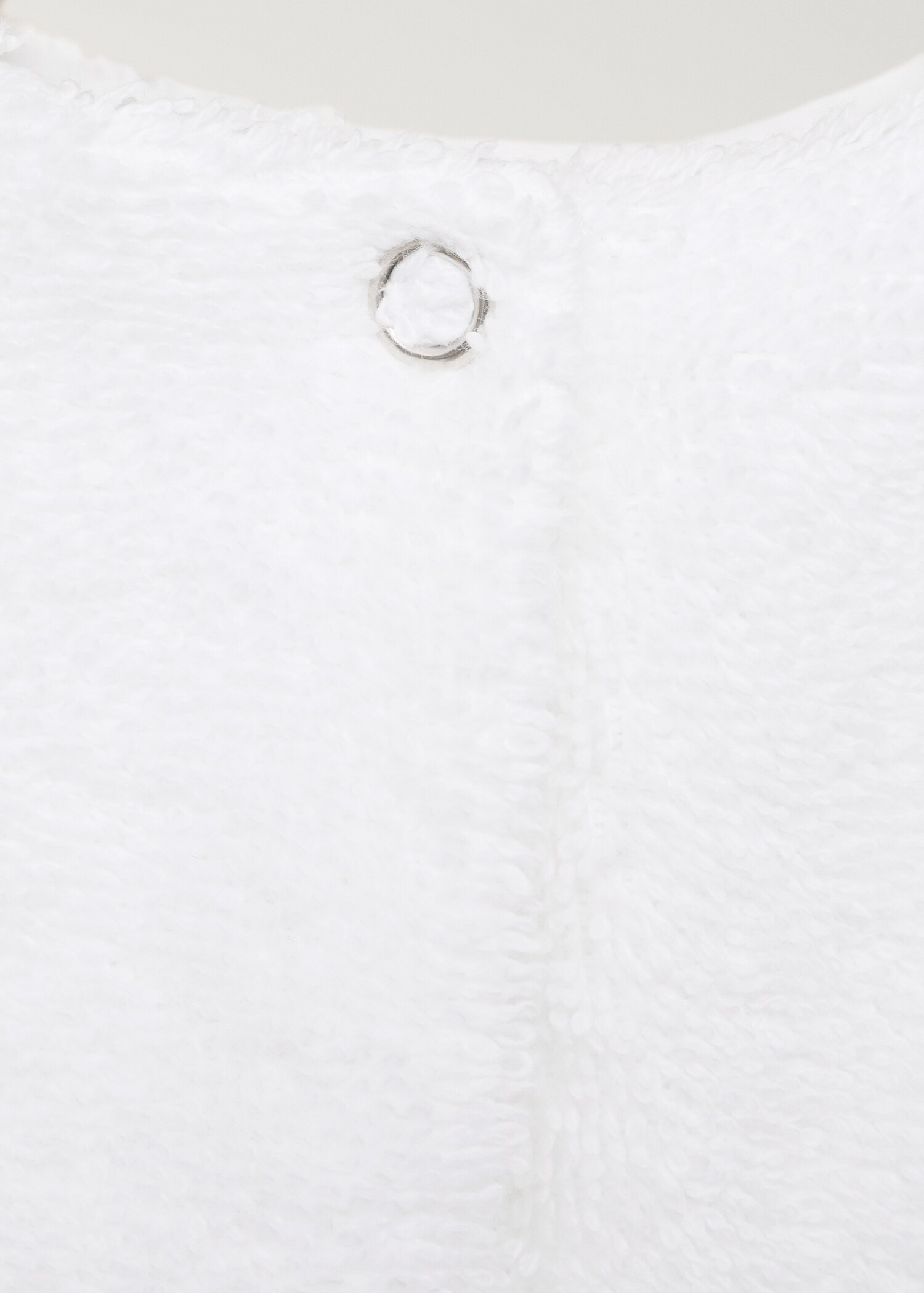 Махровий нагрудник з мереживною обробкою - Детальніше про товар 3