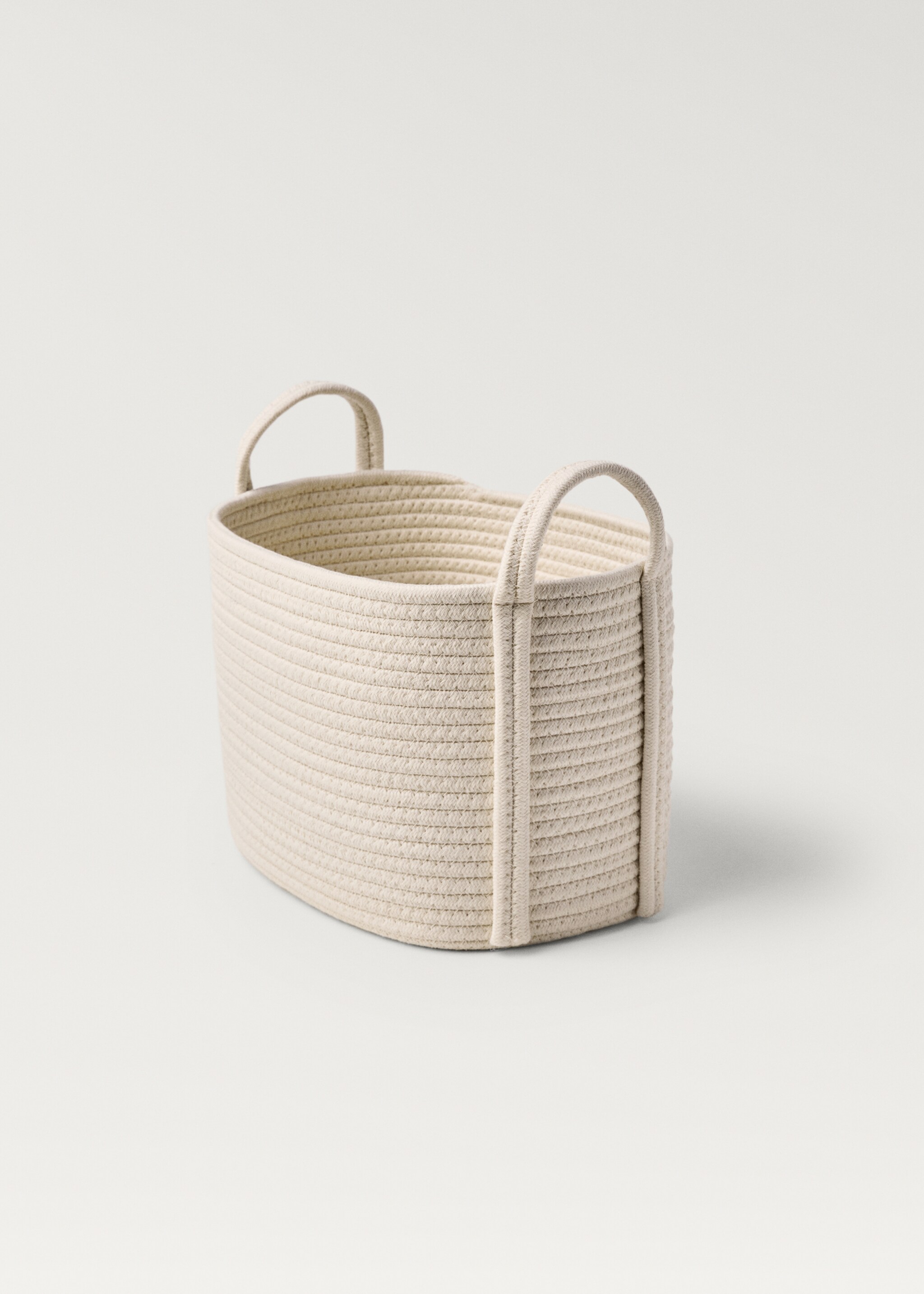Medium children's cotton basket with handles - Details of the article 1