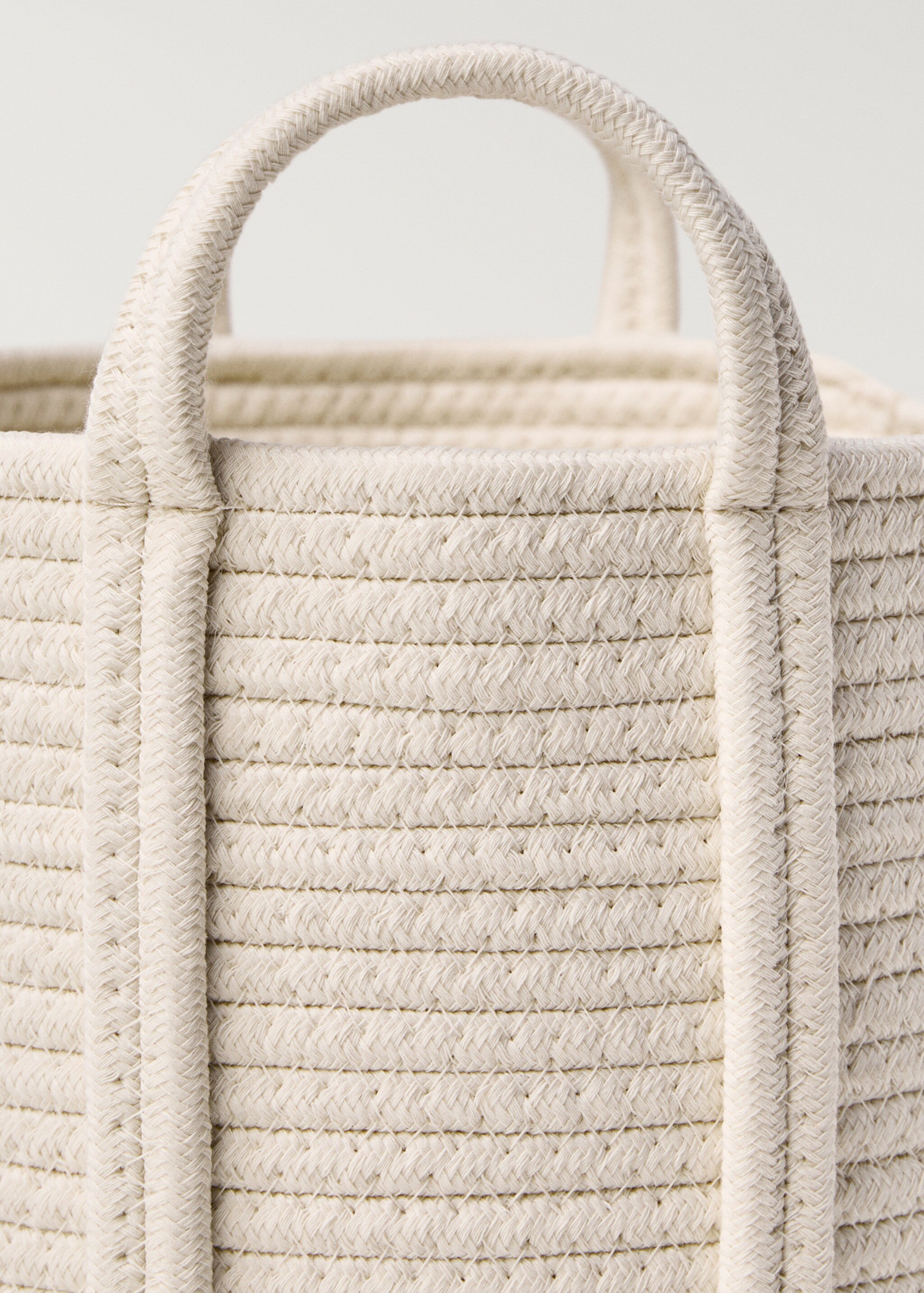 Medium children's cotton basket with handles - Details of the article 3