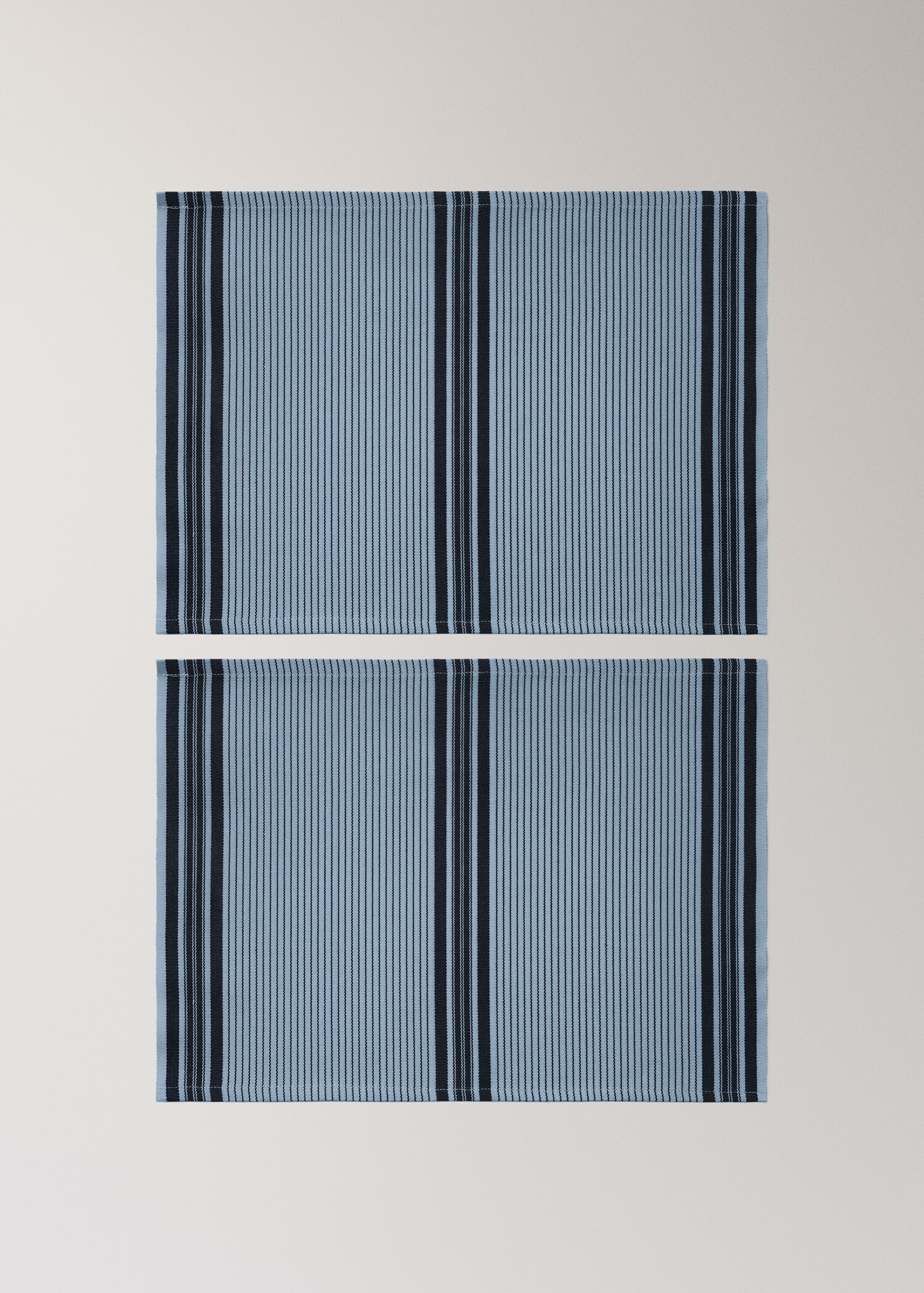 Cotton yarn-dyed striped placemat - Article without model