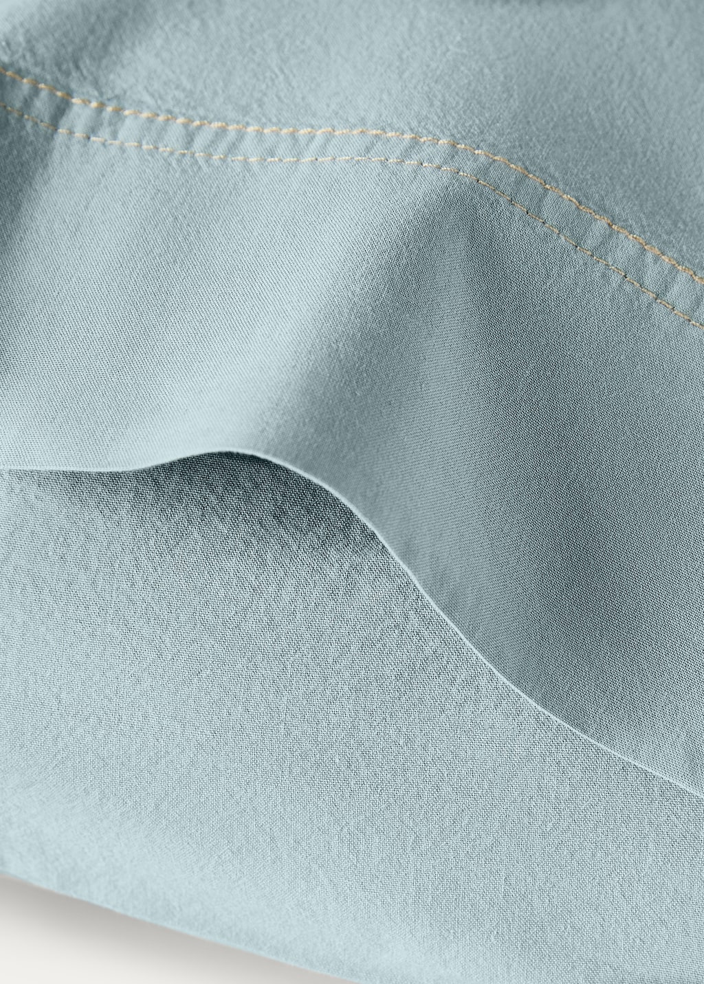 Children's washed cotton double-stitched pillowcase 30x50 cm