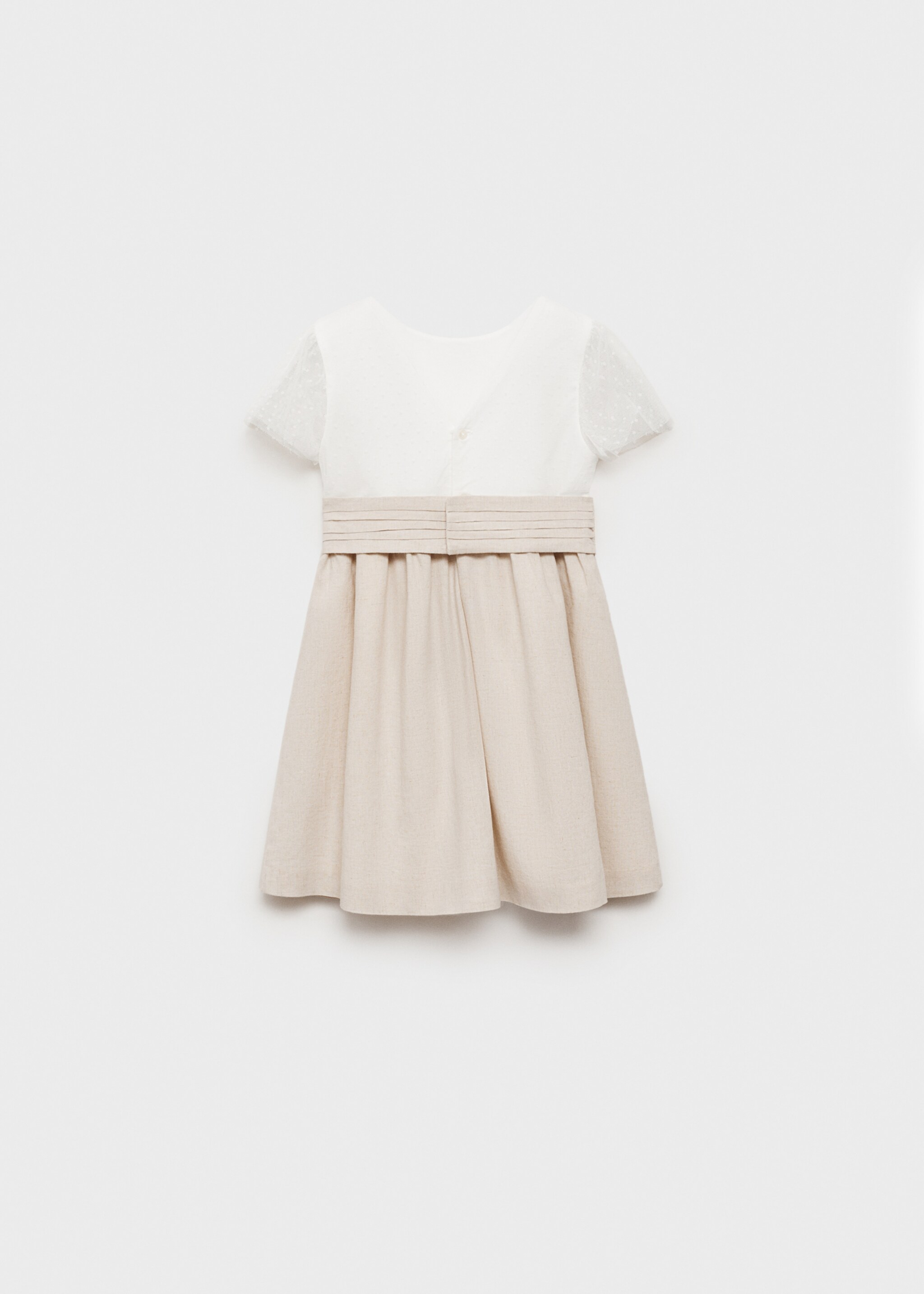 Kleid mit Kontrastrock - Rückseite des Artikels
