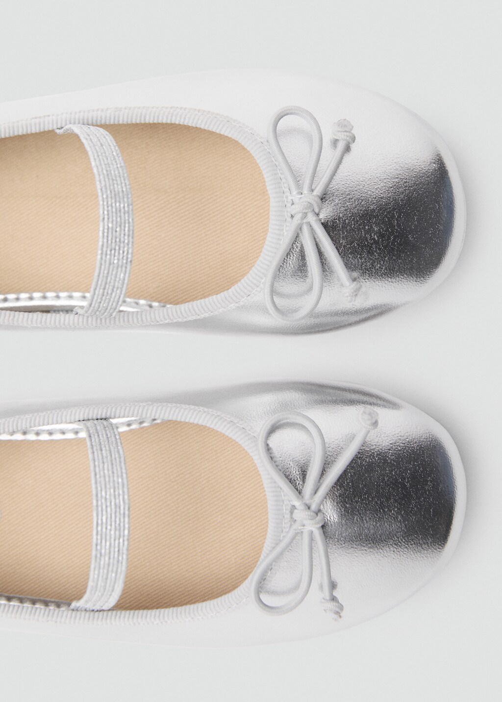 Metallic ballet flats - Kids | MANGO USA Metallic ballet flats - Kids | MANGO USA