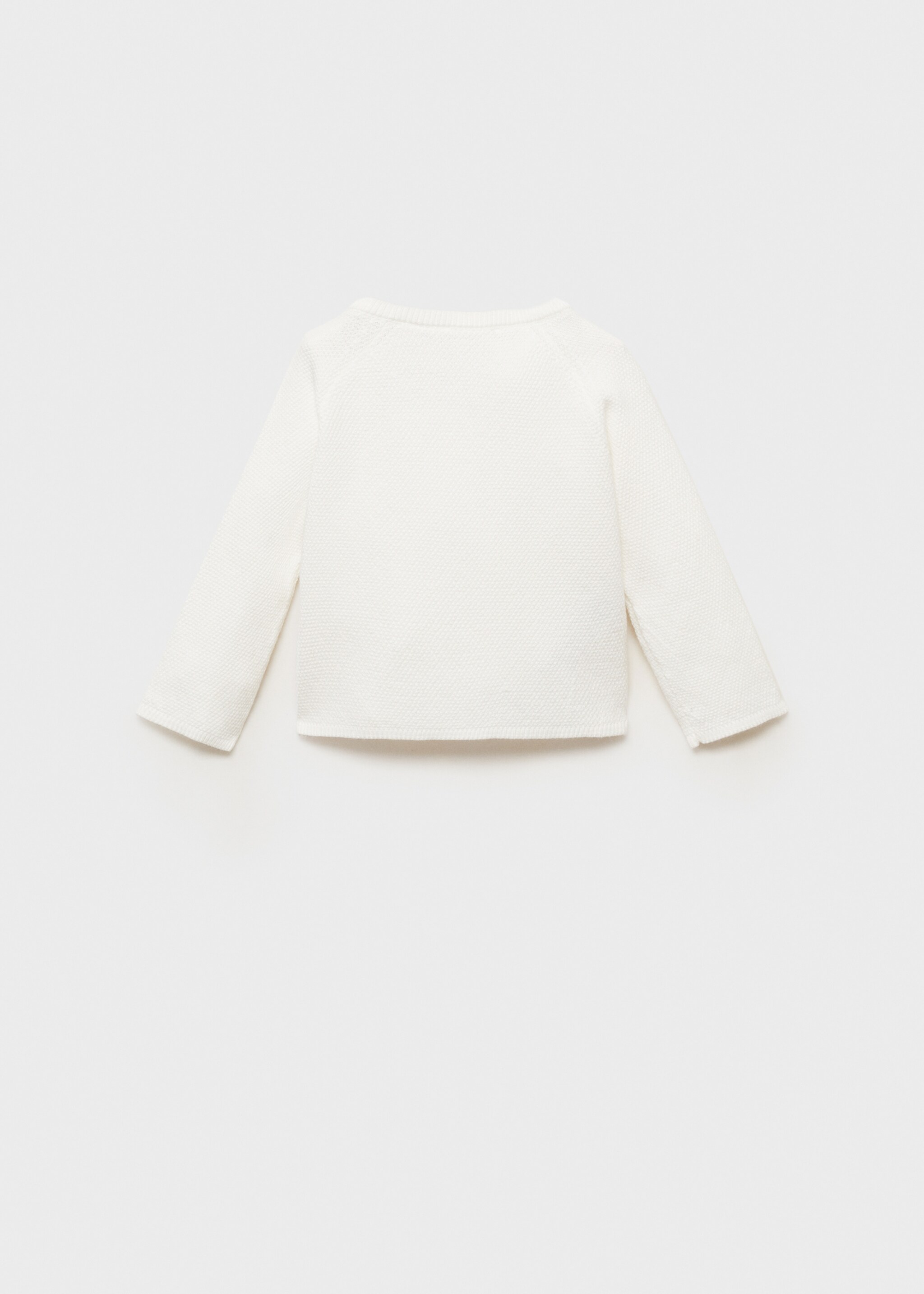 Knitted button cardigan - Reverse of the article