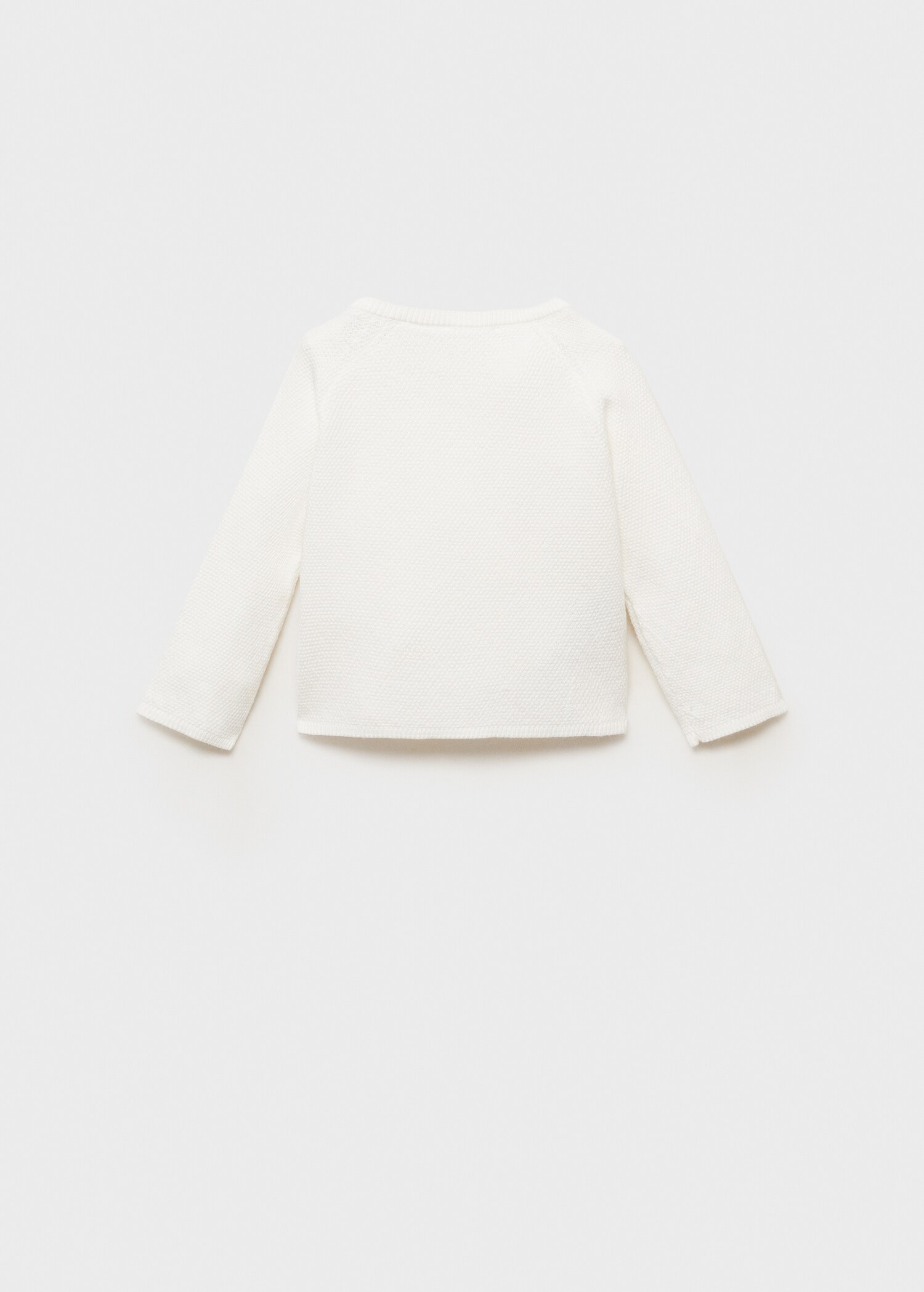 Knitted button cardigan - Reverse of the article