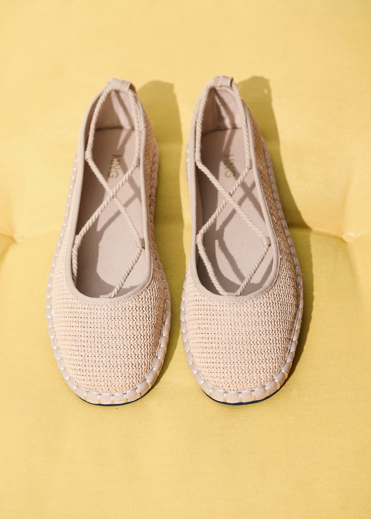 Knitted lace-up ballet flats - Details of the article 9