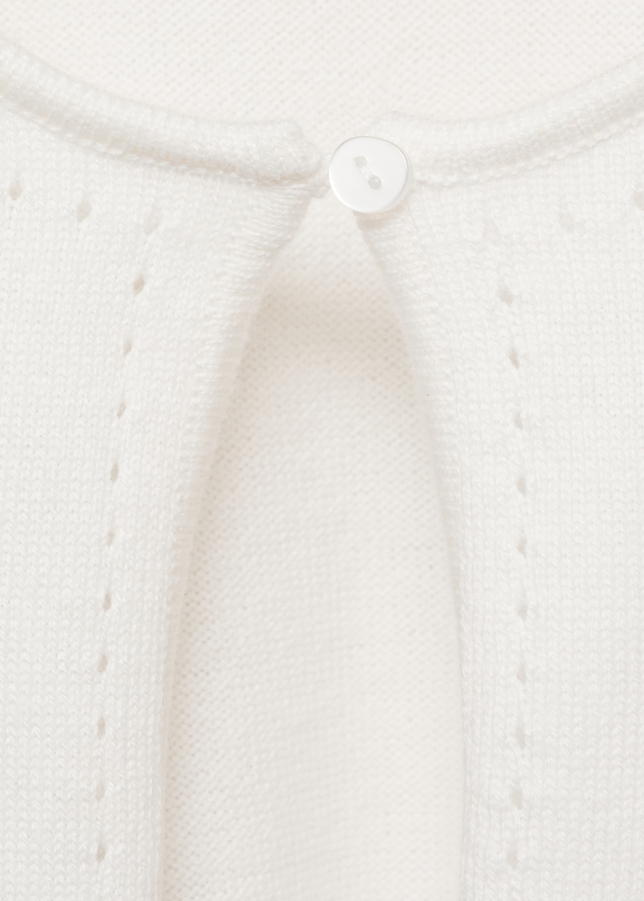 Openwork detail knit cardigan - Details of the article 8