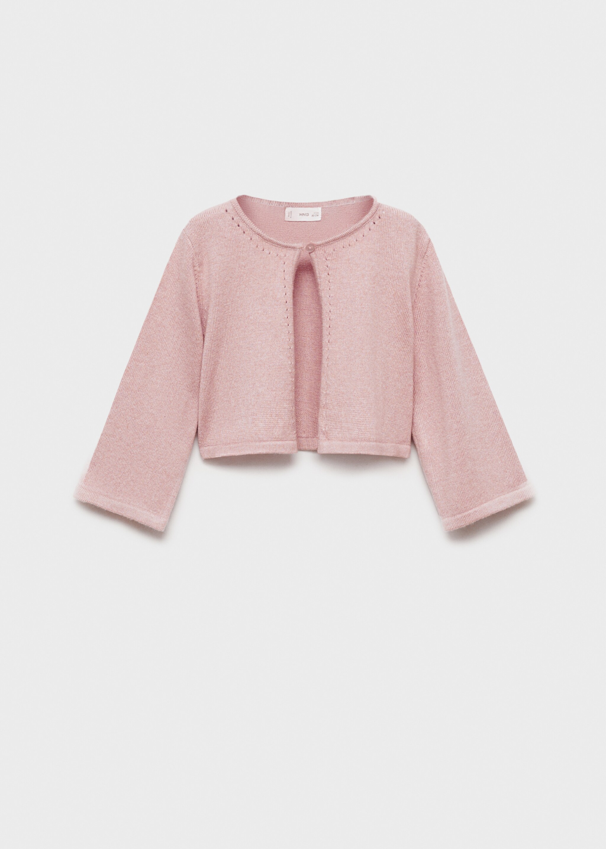 Openwork detail knit cardigan - Article without model