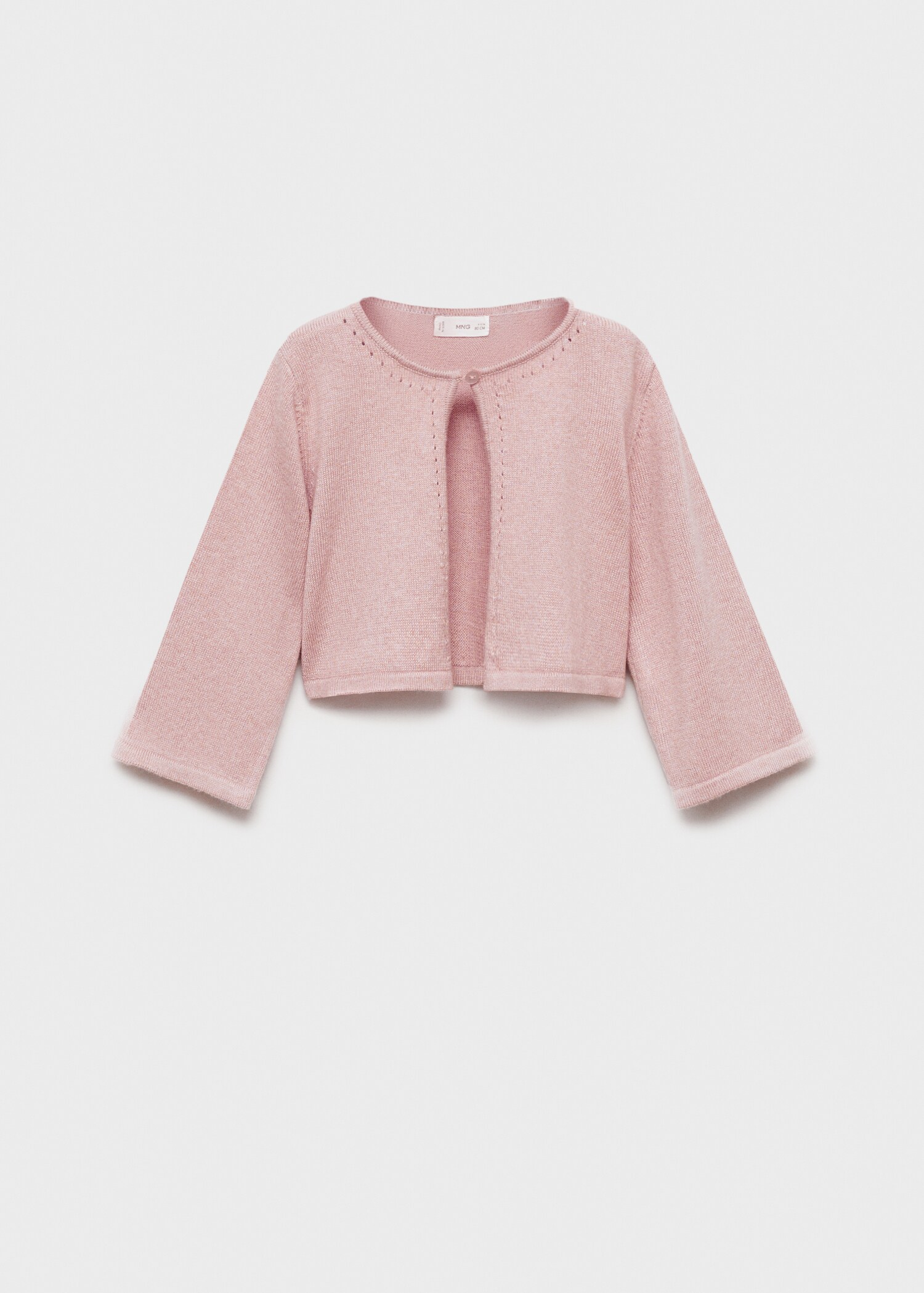 Openwork detail knit cardigan - Article without model