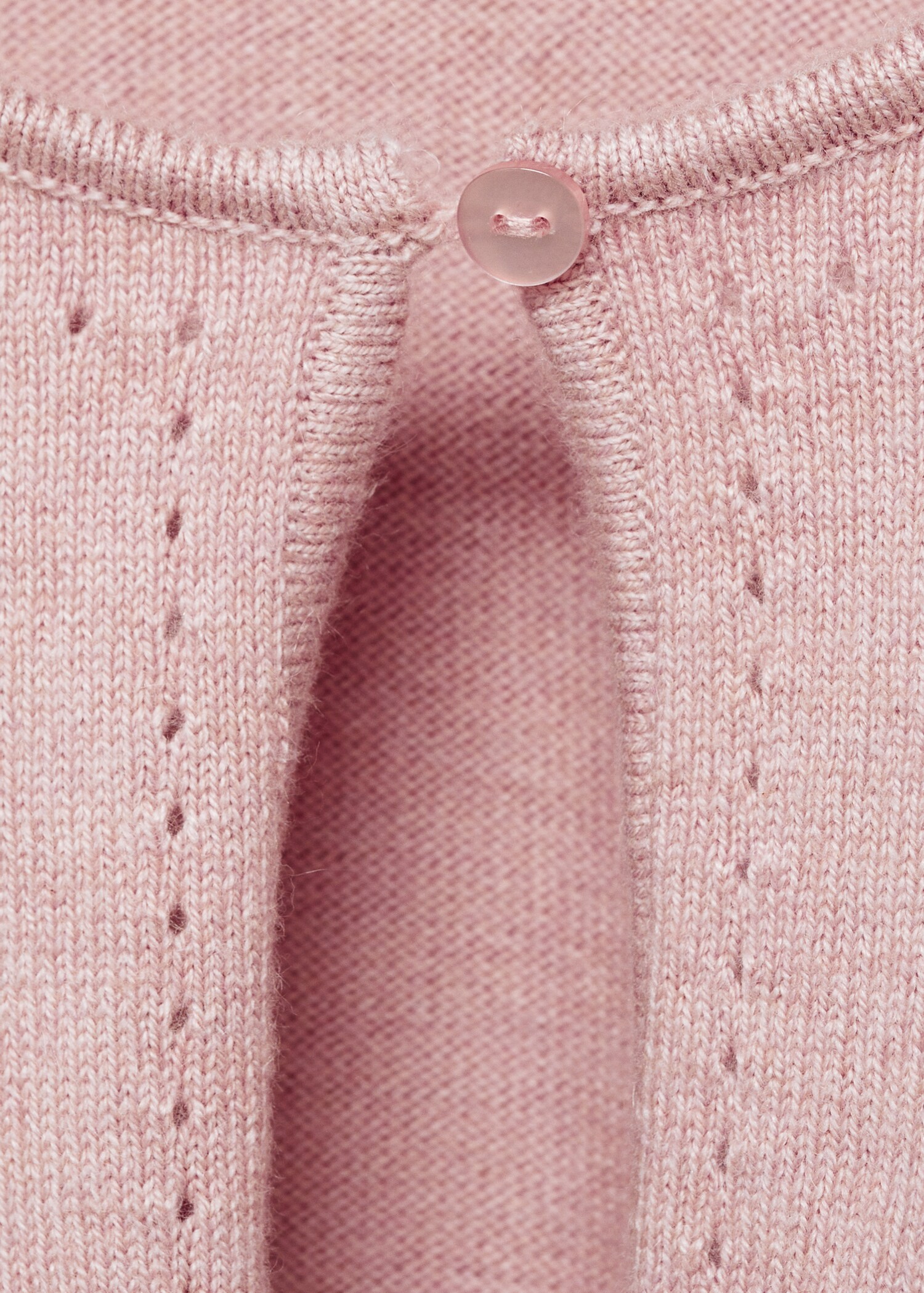 Openwork detail knit cardigan - Details of the article 8