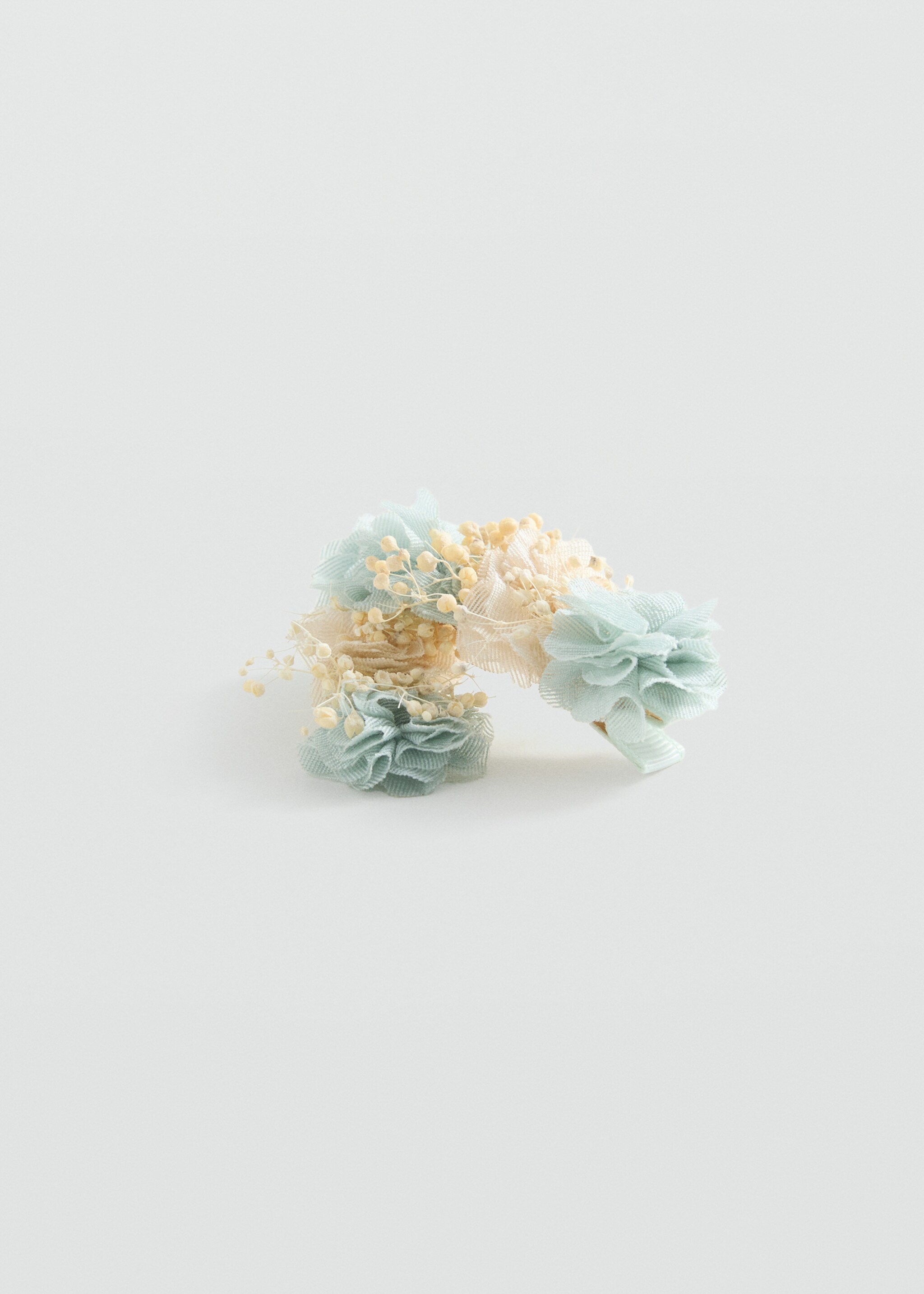 2er-Pack Haarclips mit Blumenverzierung - Detail des Artikels 1