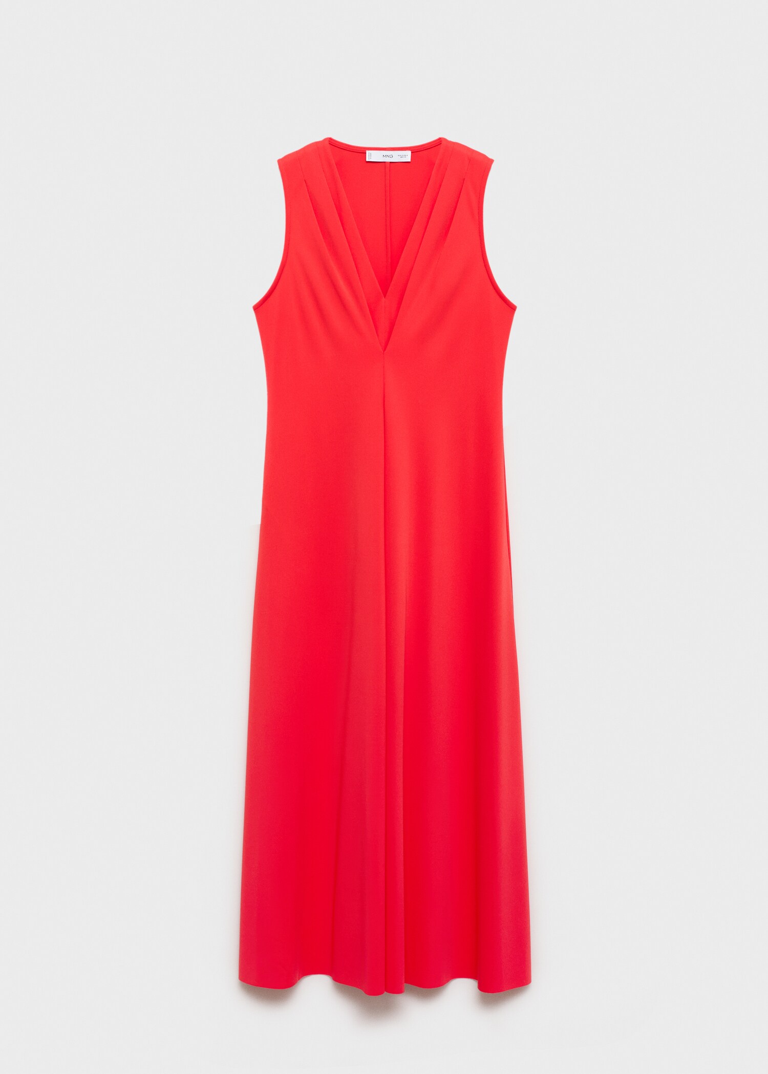 V-neck knitted dress - Article without model