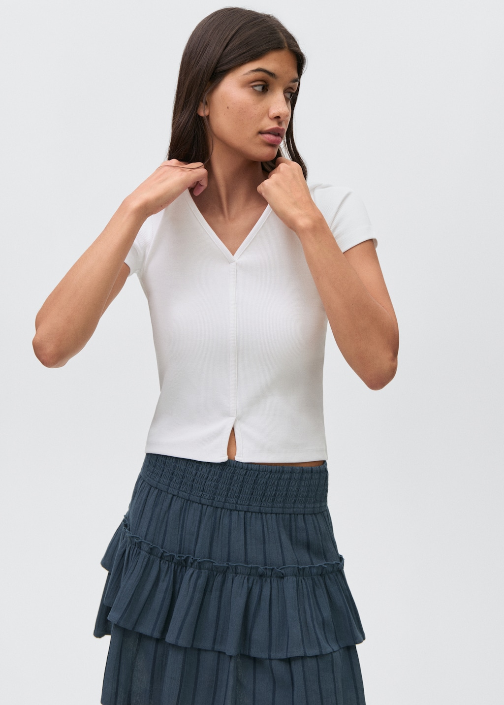 【Anyone more】Or Cotton Flared Mini Skirt ASOS DESIGN cotton flare mini skirt in black | ASOS
