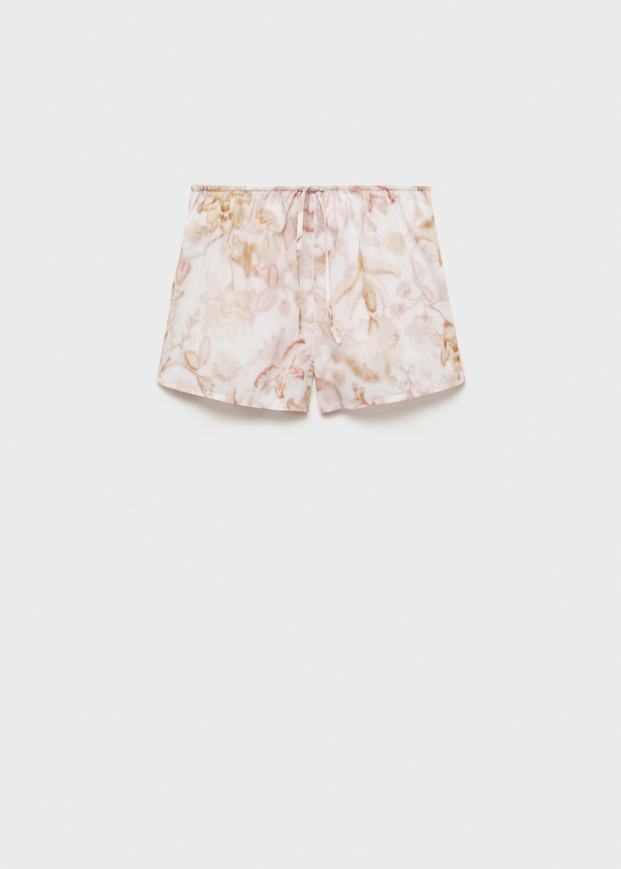 Pyjama shorts with floral detail - Article without model
