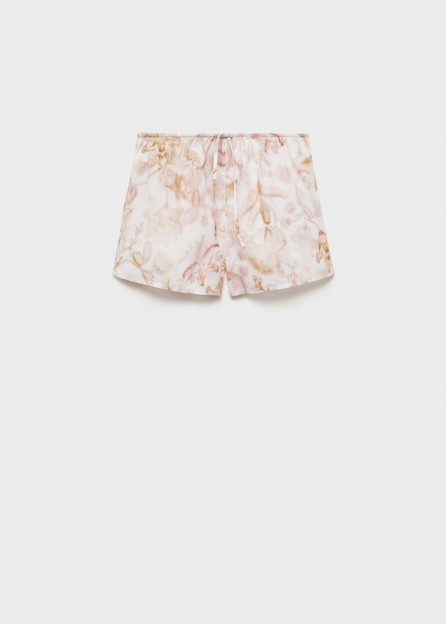 Korte pyjamabroek met bloemendetail - Artikel zonder model