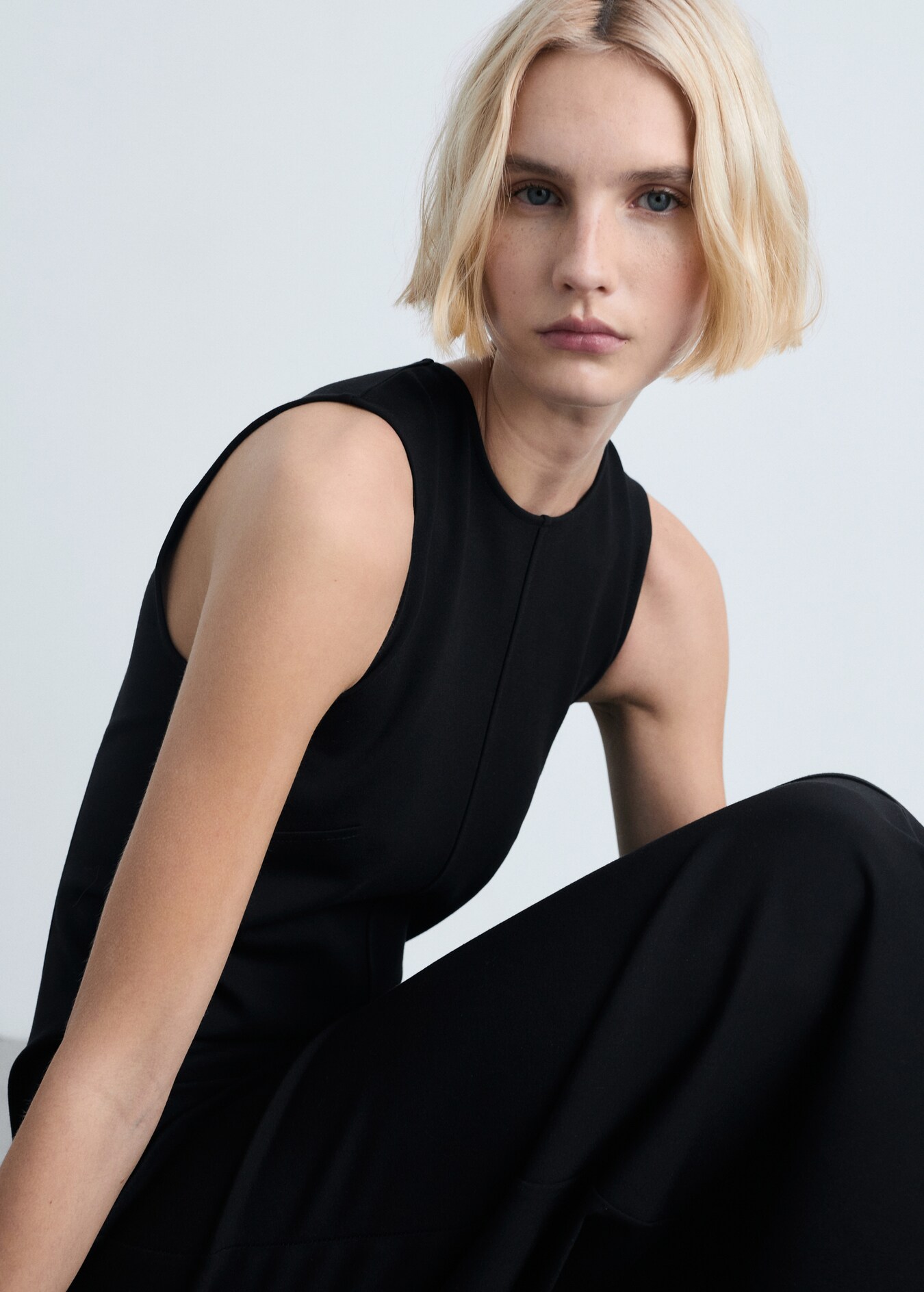 Flared midi dress women mango usa