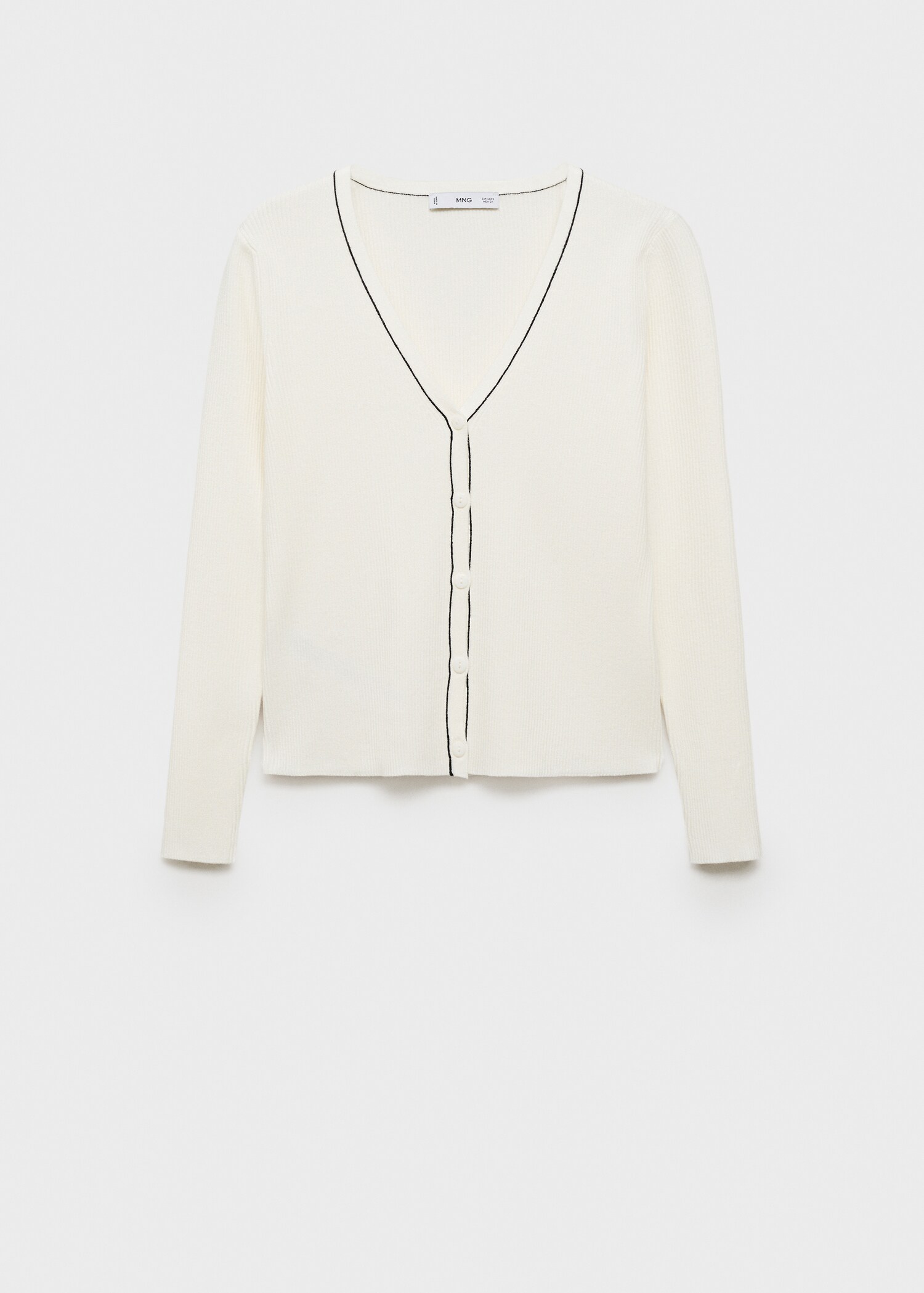 V-neck knitted cardigan - Article without model