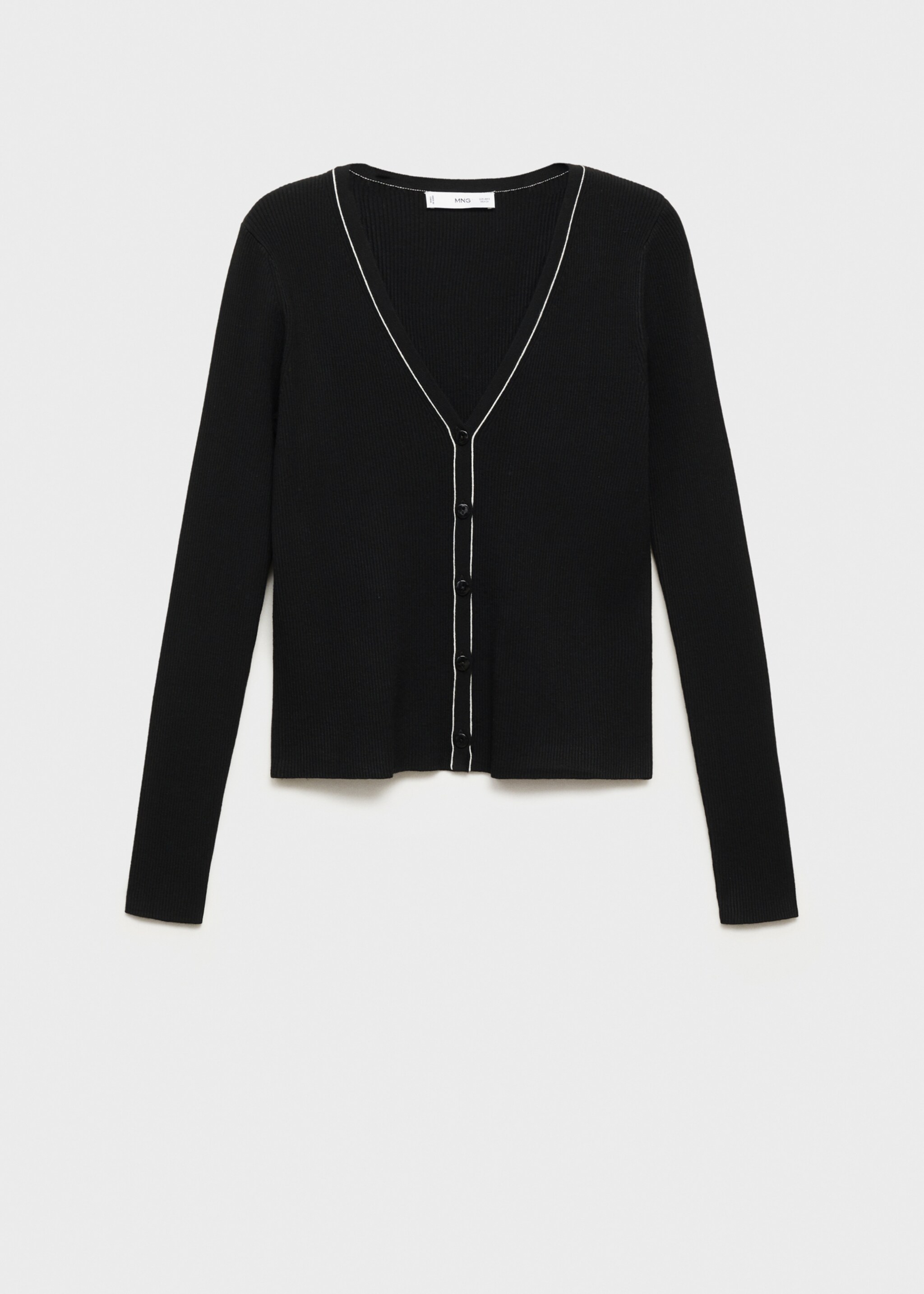V-neck knitted cardigan - Article without model