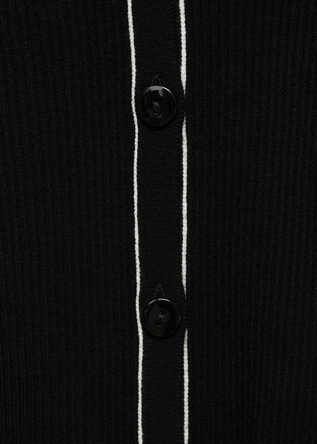 V-neck knitted cardigan