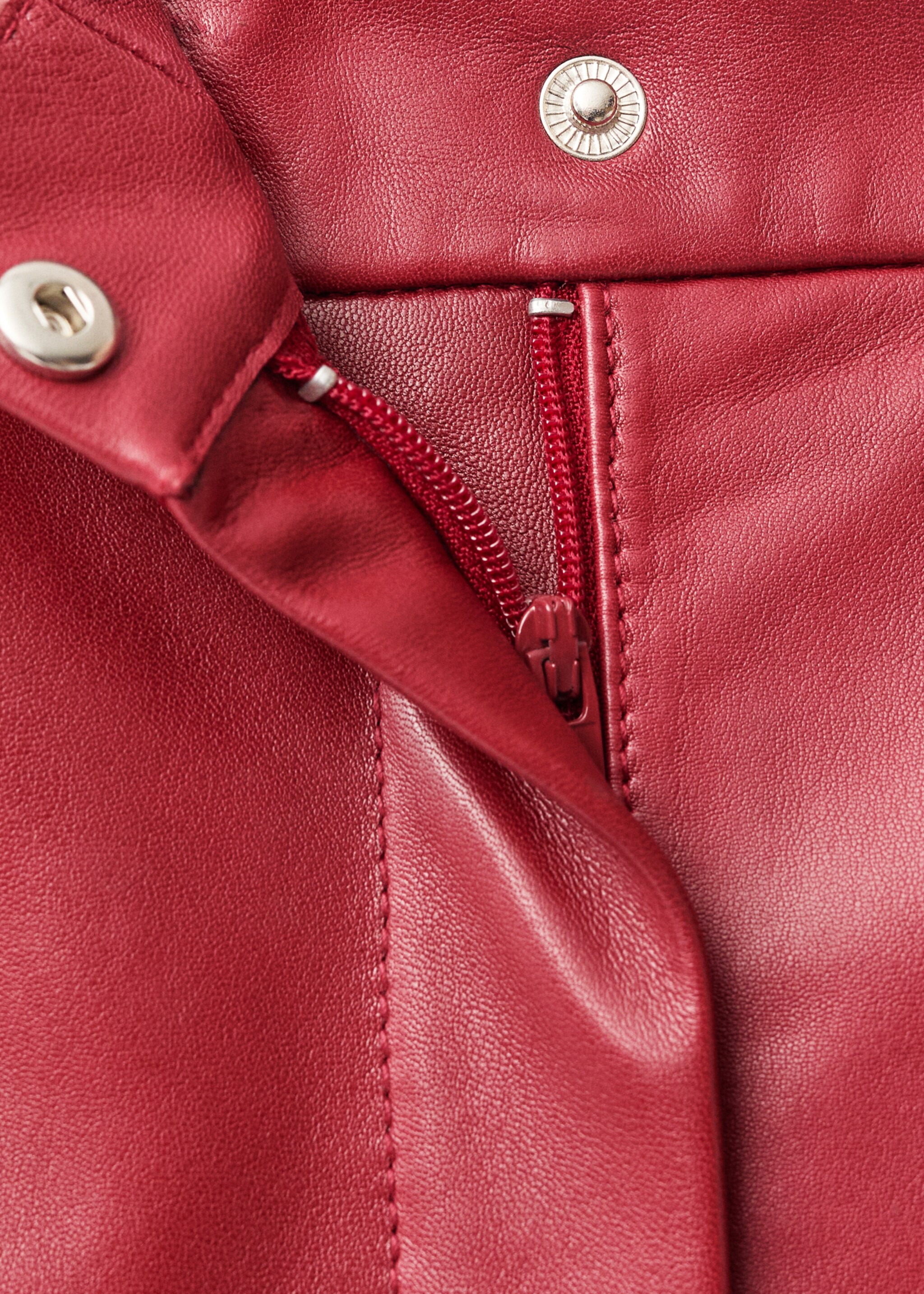 Pantalón recto piel - Detalle del artículo 0