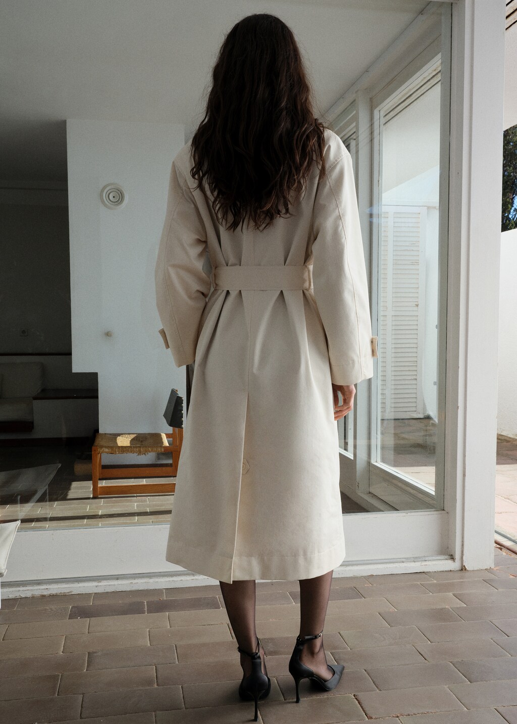 Long oversized double-breasted trench coat - Women | MANGO USA Long oversized double-breasted trench coat - Women | MANGO USA