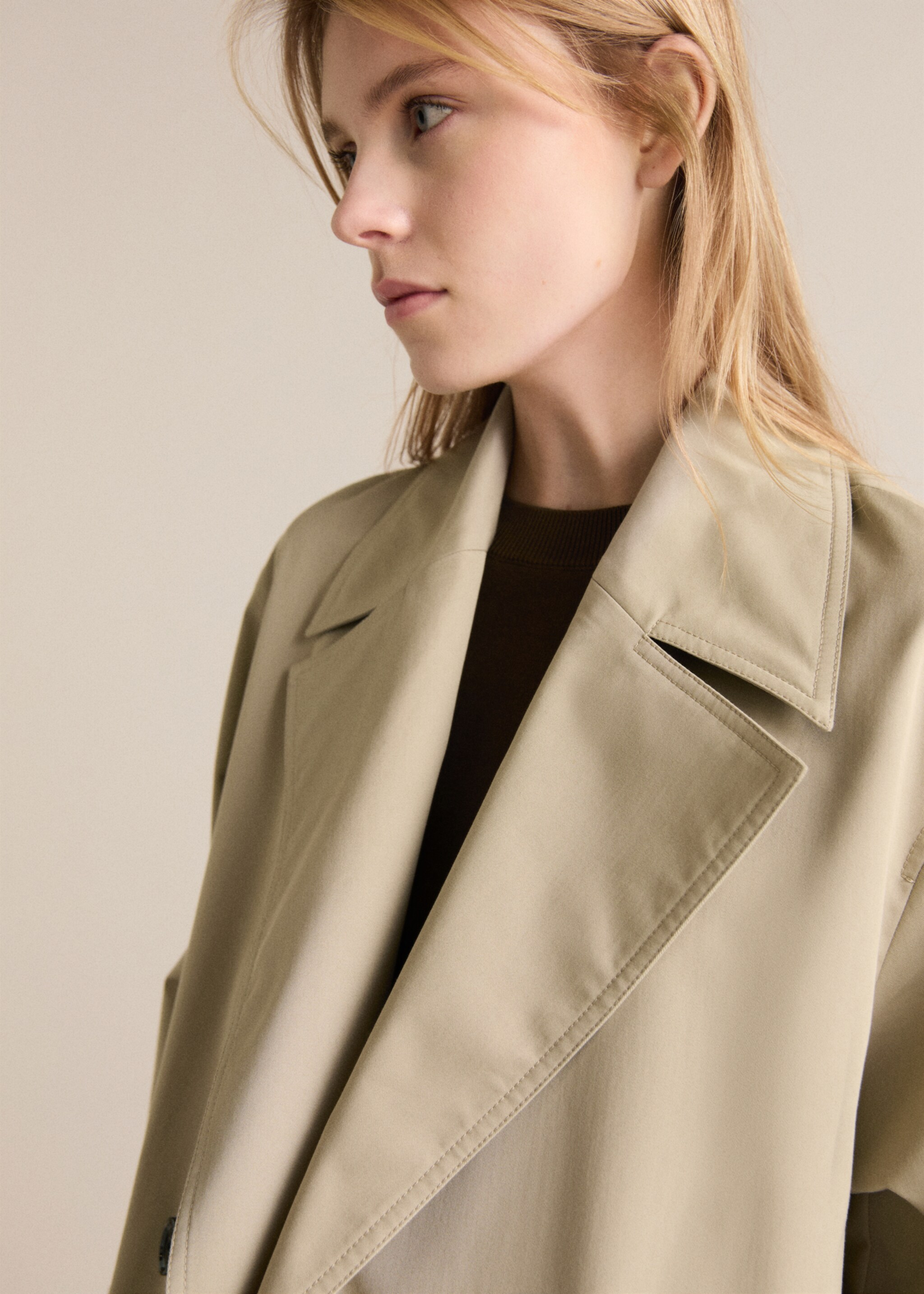 Trench long oversize double boutonnage - Détail de l'article 1