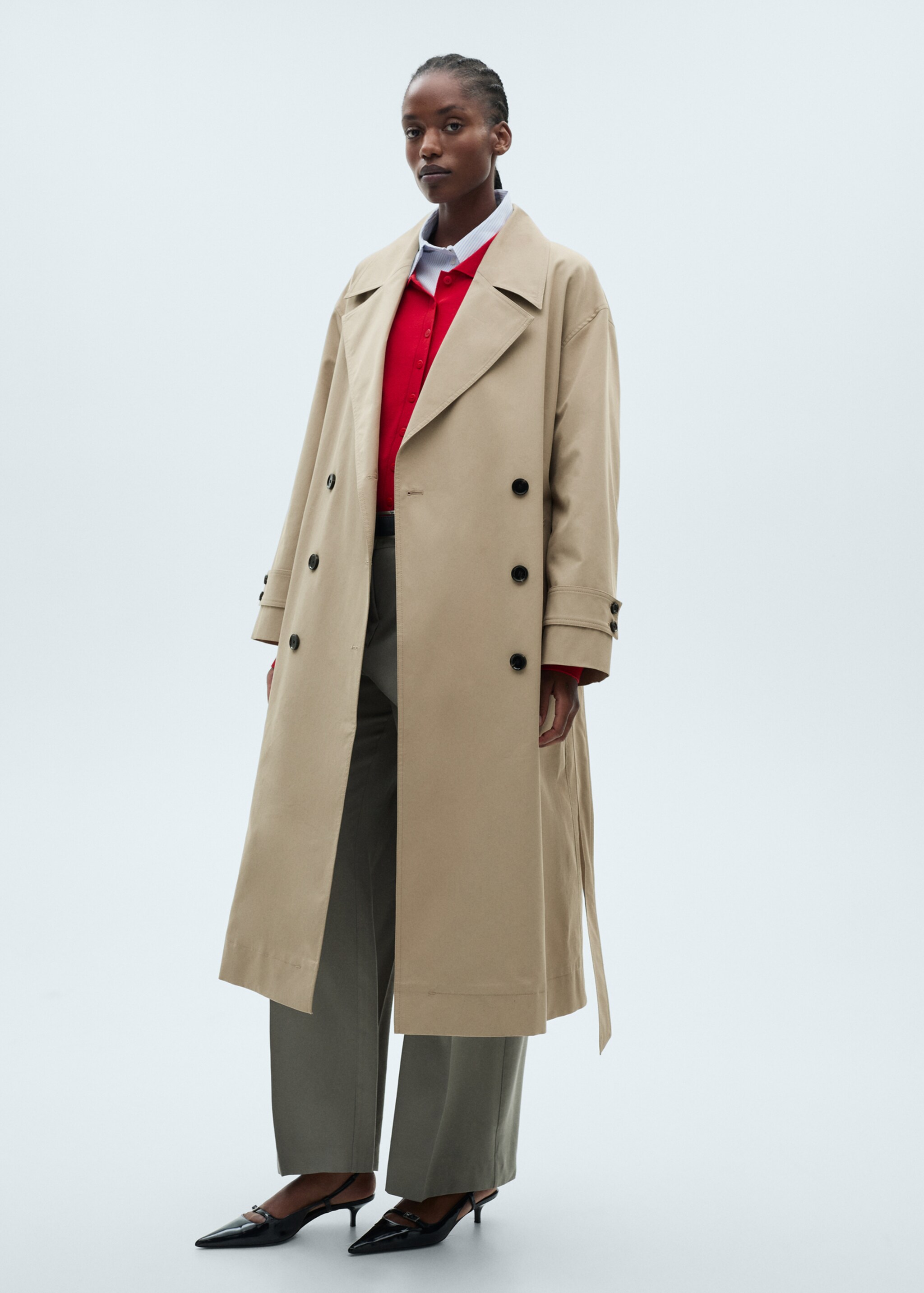 Trench long oversize double boutonnage - Détail de l'article 3
