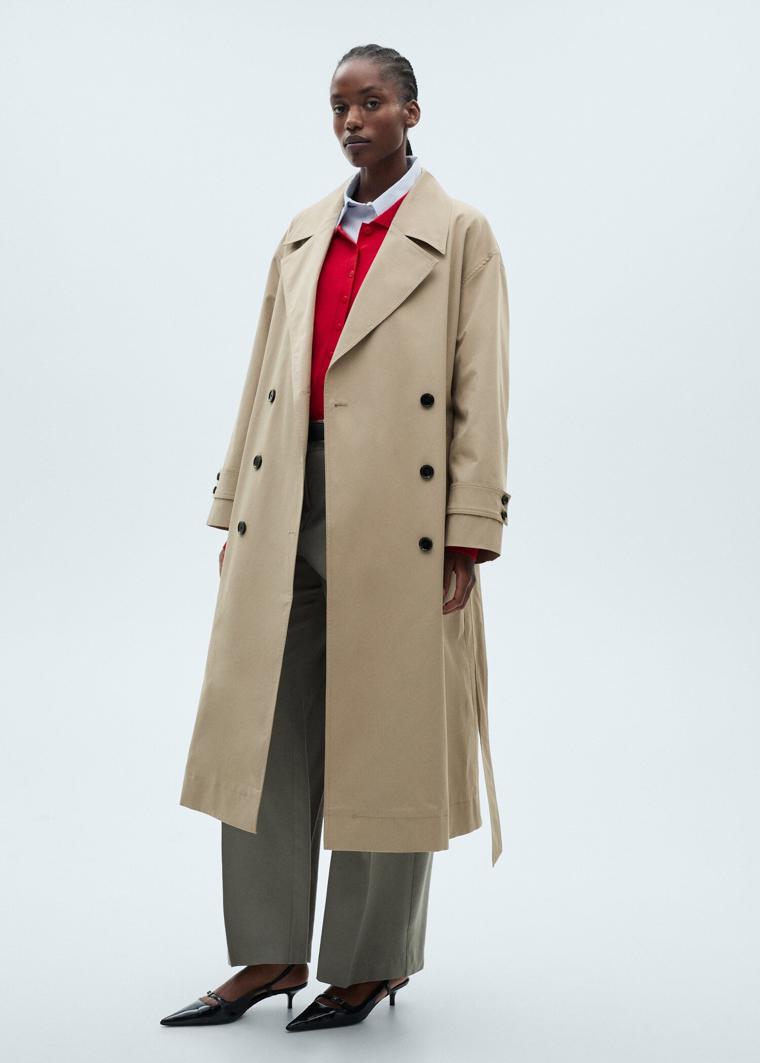 Trench largo oversize doble botonadura - Detalle del artículo 3
