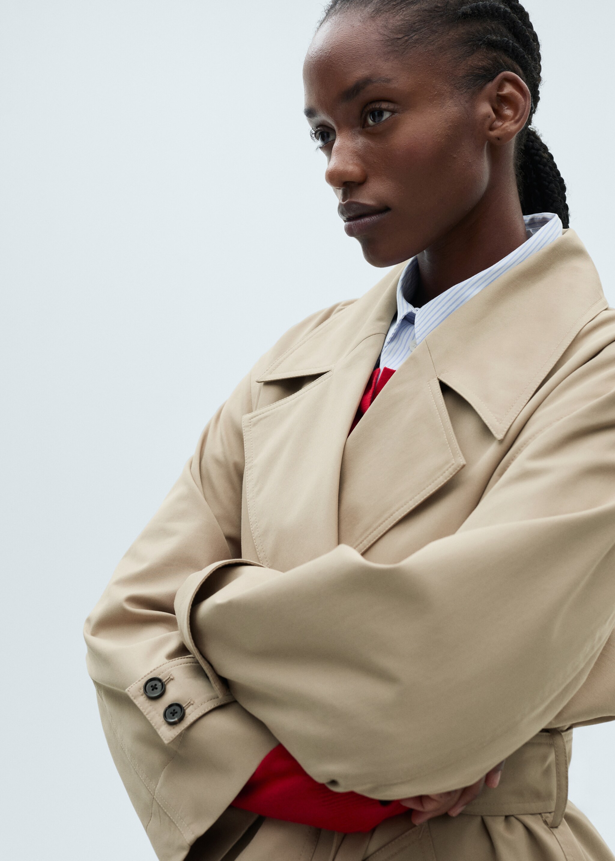 Trench long oversize double boutonnage - Détail de l'article 5