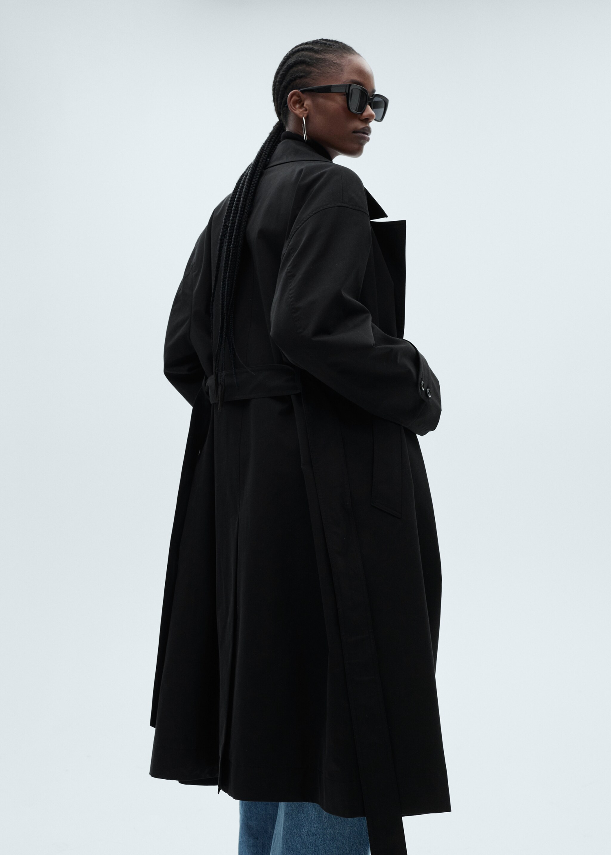Trench long oversize double boutonnage - Détail de l'article 4