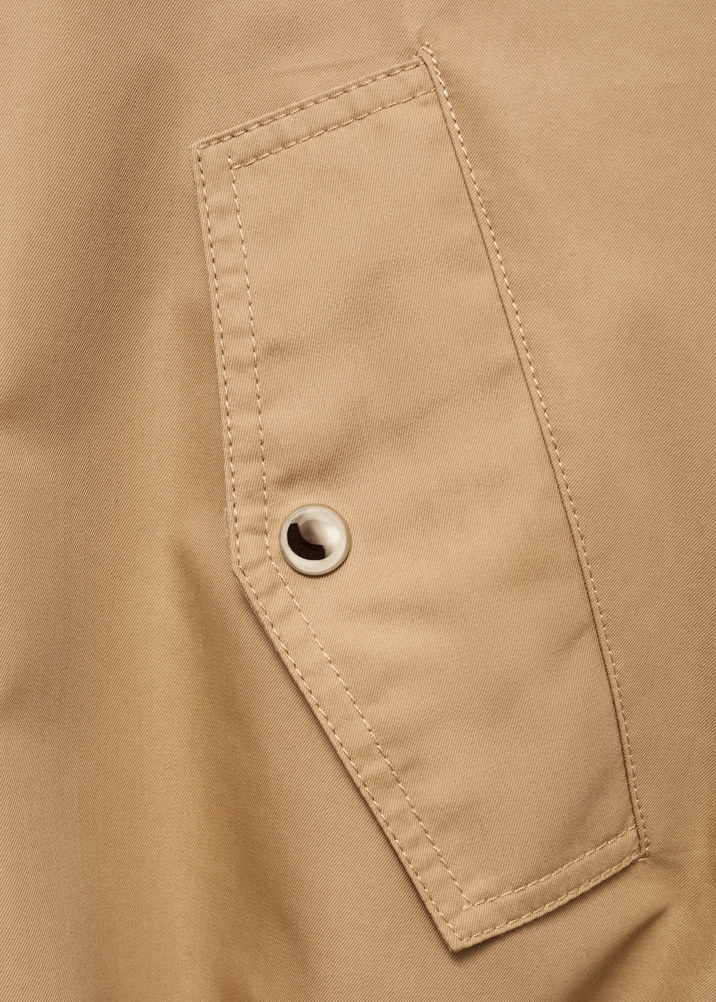 Mango Cotton barn jacket with gathered hem