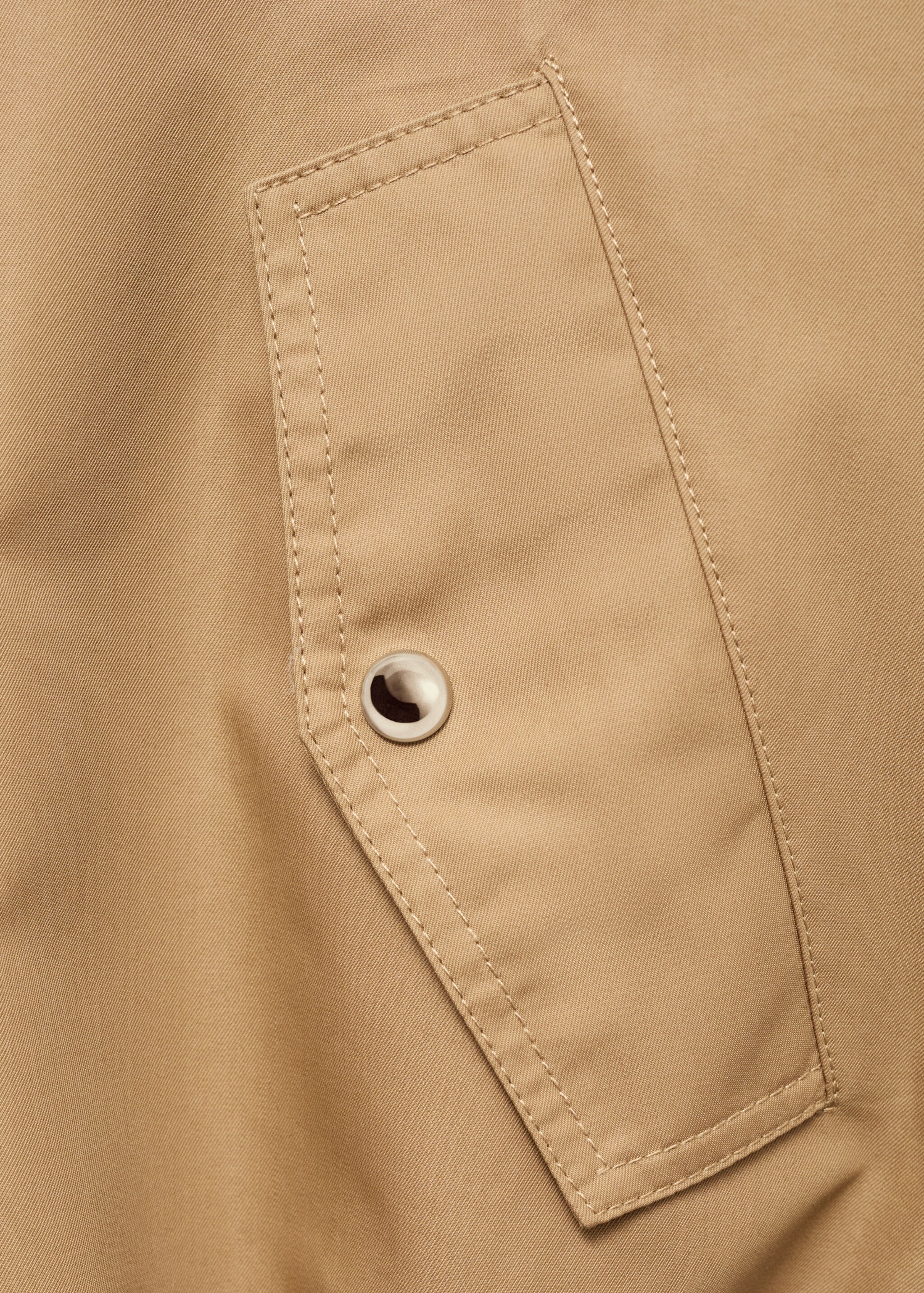 Bavlněná parka s řaseným spodním lemem - Detail zboží 8
