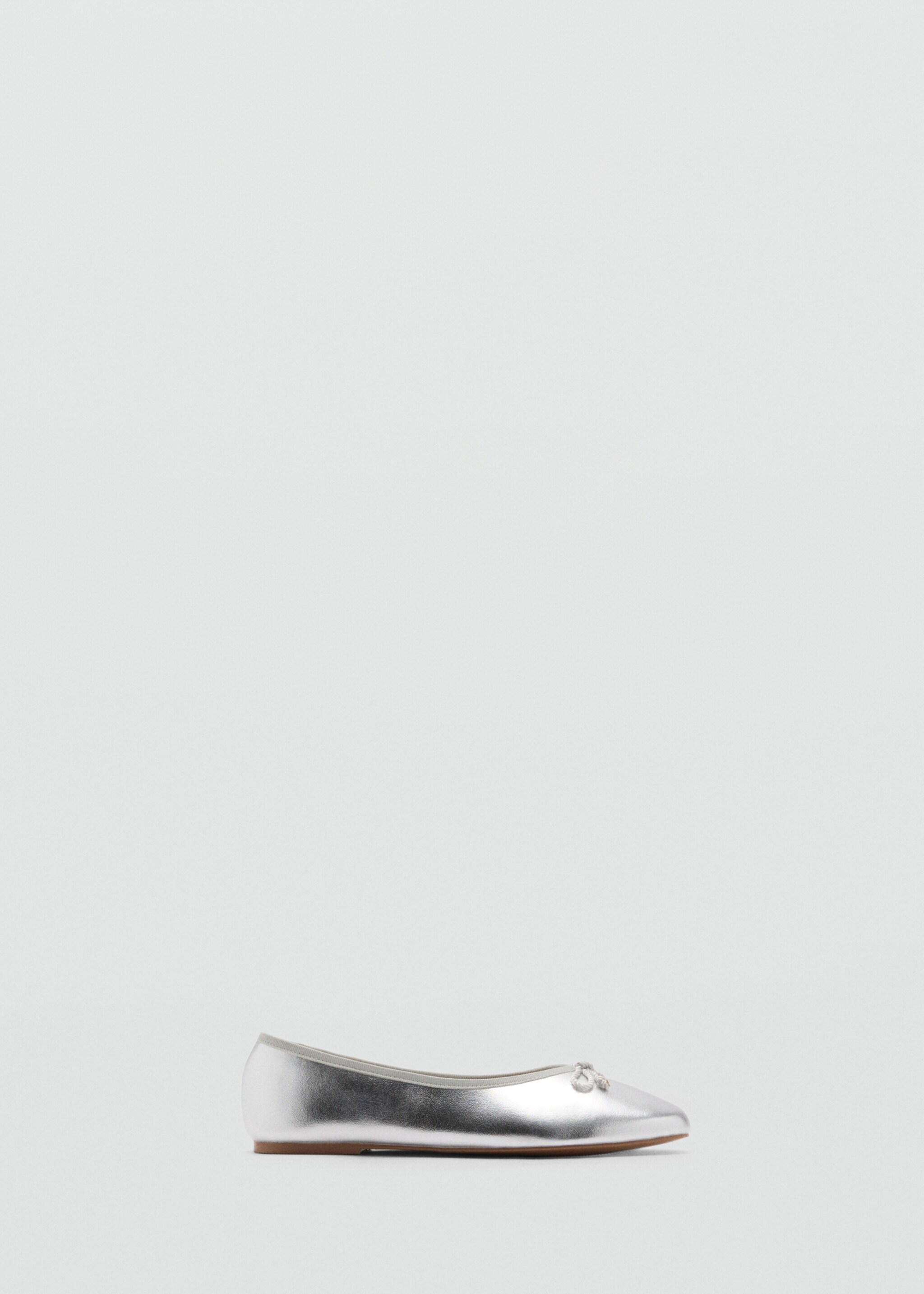 Metallic ballet flats with bow - Article without model