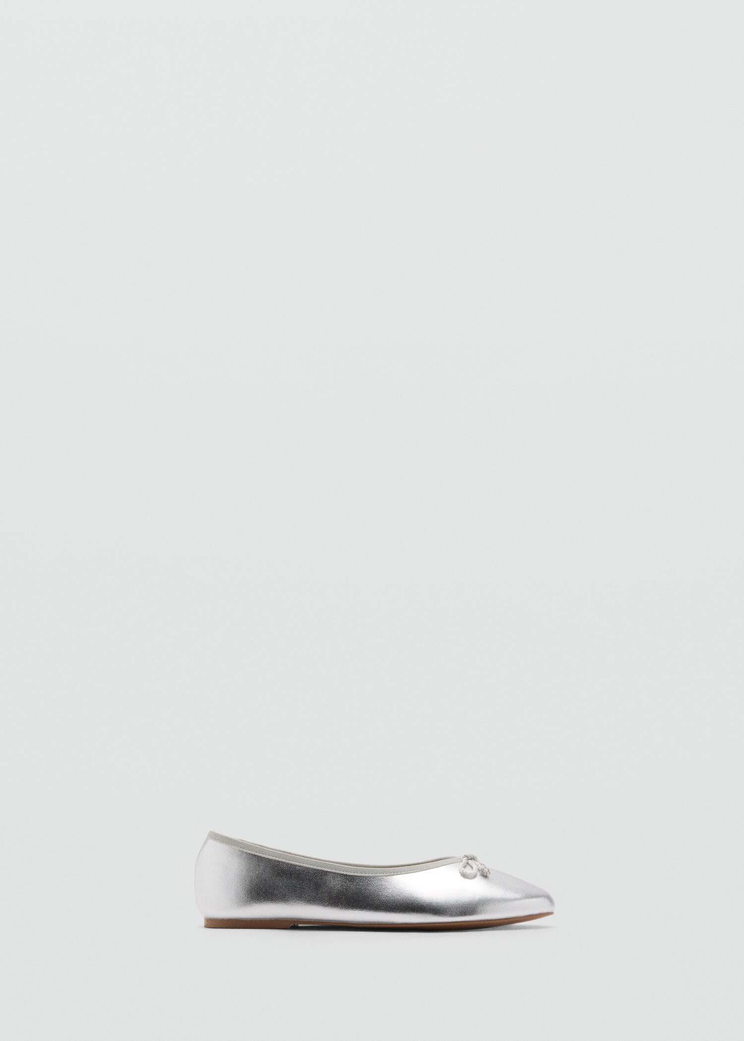 Metallic ballet flats with bow - Article without model