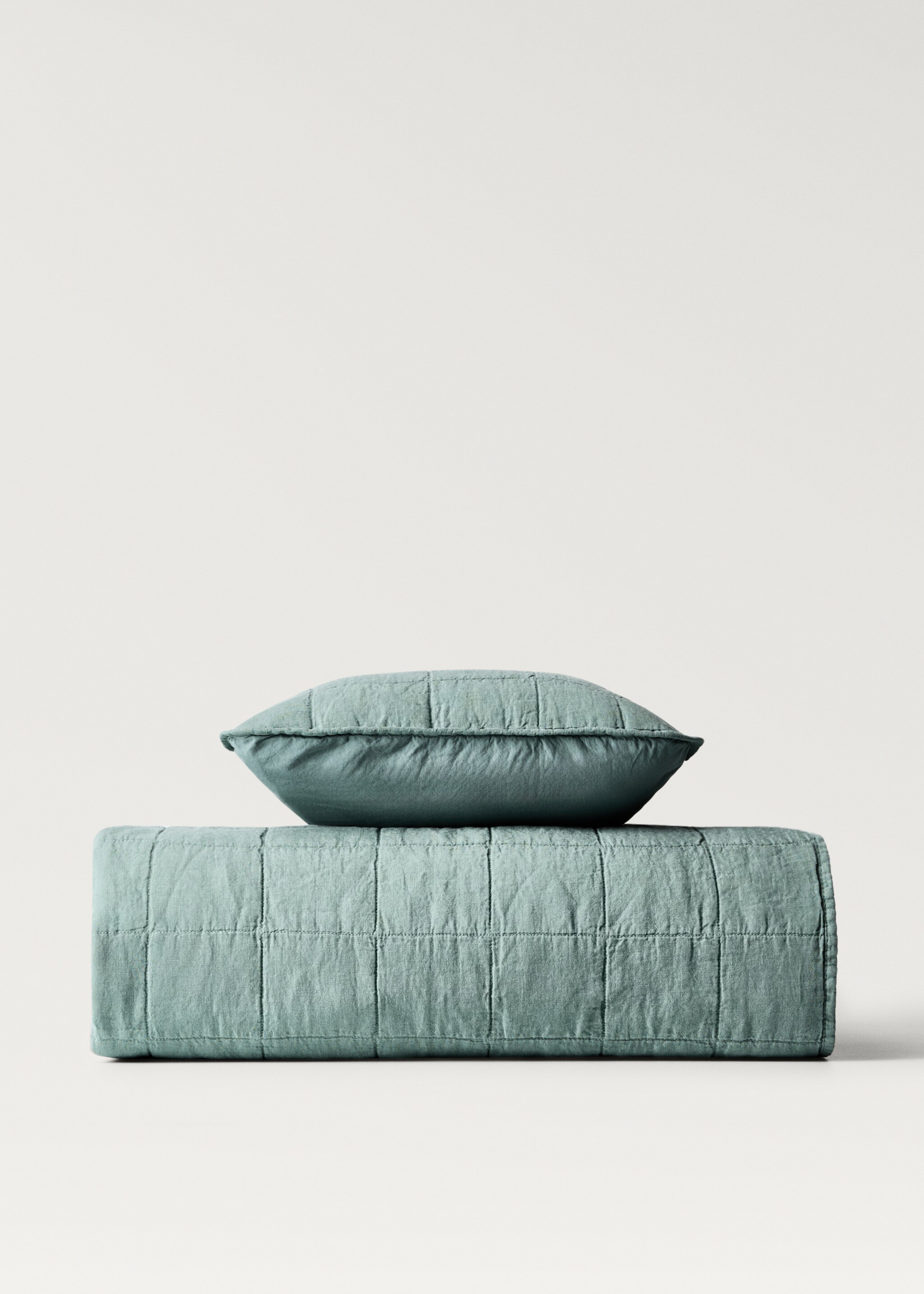 Garment-dyed sprei voor wieg van linnen en katoen - Artikel zonder model