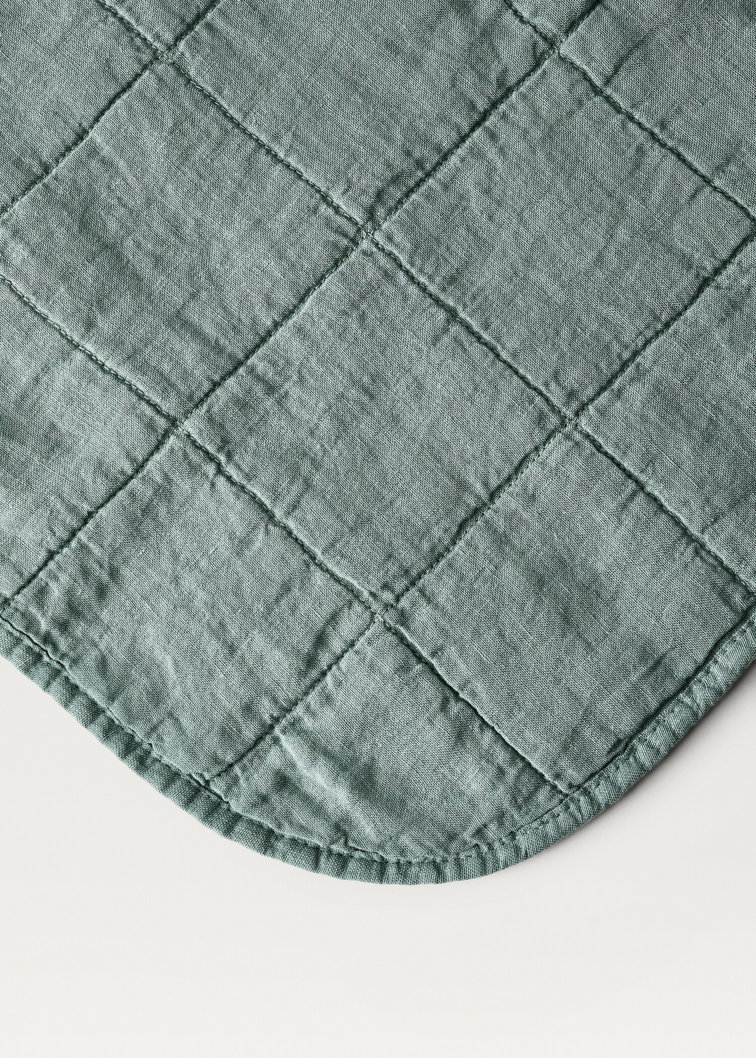 Garment-dyed linen cotton cot duvet cover - Details of the article 1