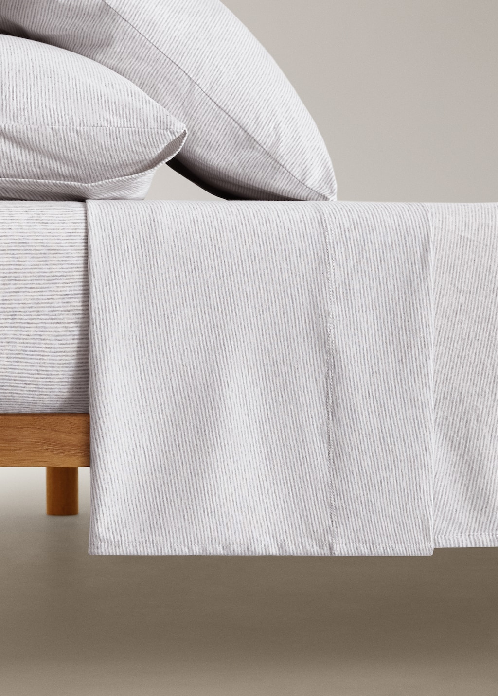 Cotton striped children's top sheet for 90cm bed