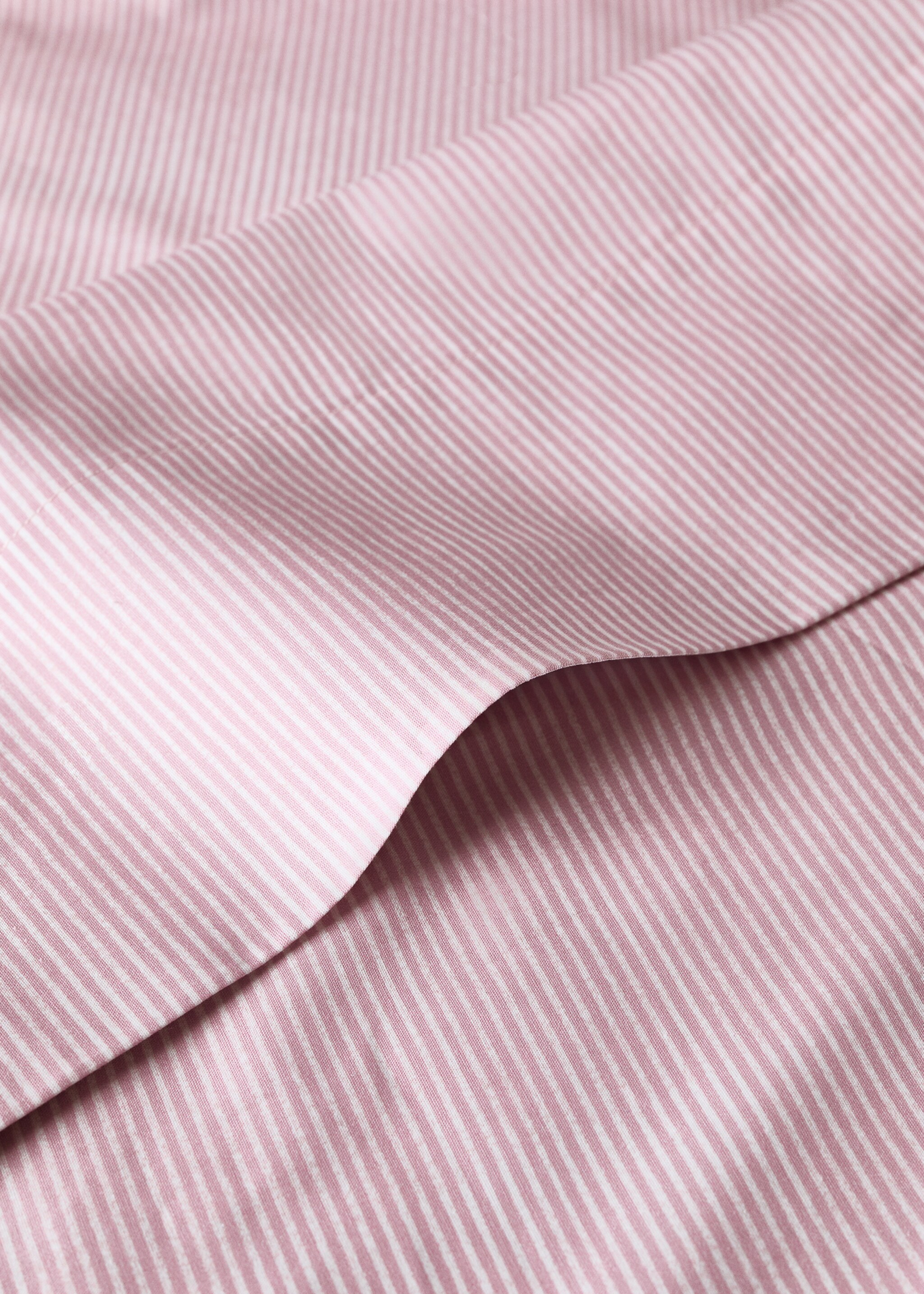 Cotton percale striped children's top sheet for 90 cm bed - Details of the article 1