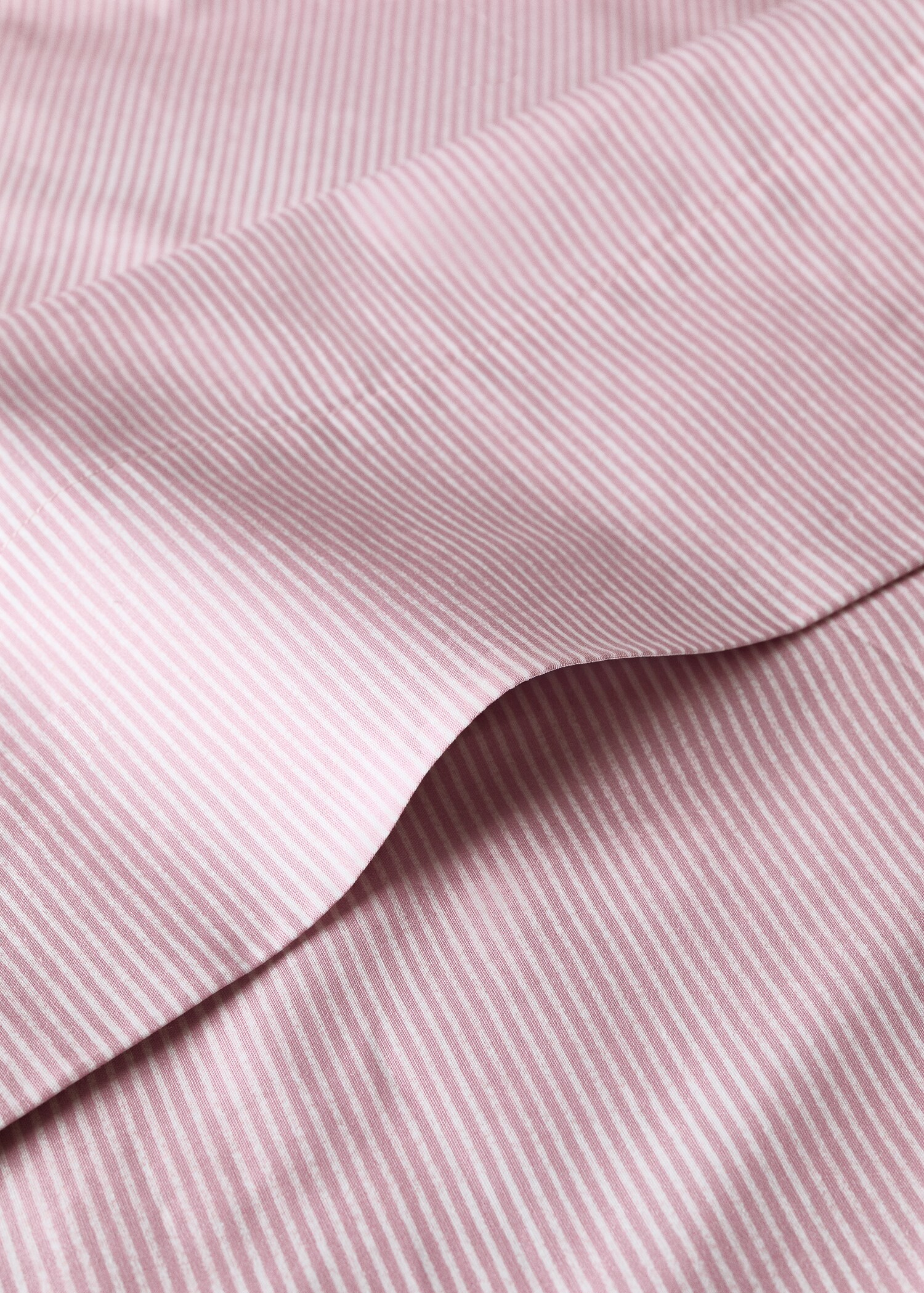 Lençol de cima de criança de percal às riscas (cama 90 cm) - Pormenor do artigo 1