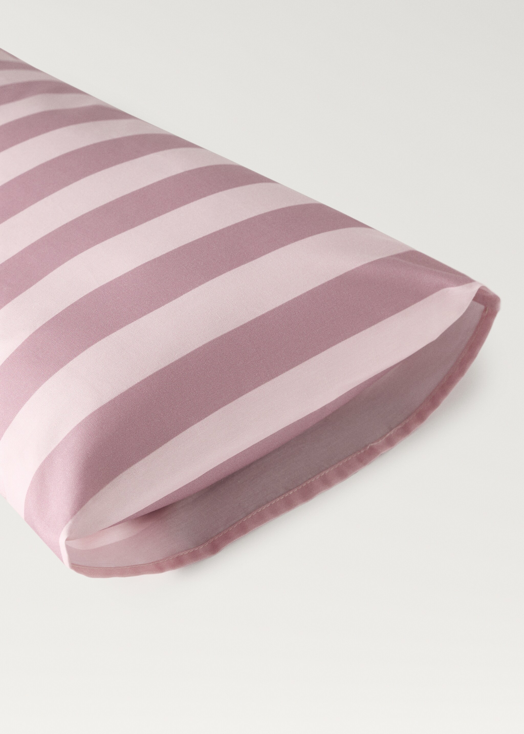 Funda de coixí infantil cotó percal ratlles gruixudes 30x50 cm - Detall de l'article 1