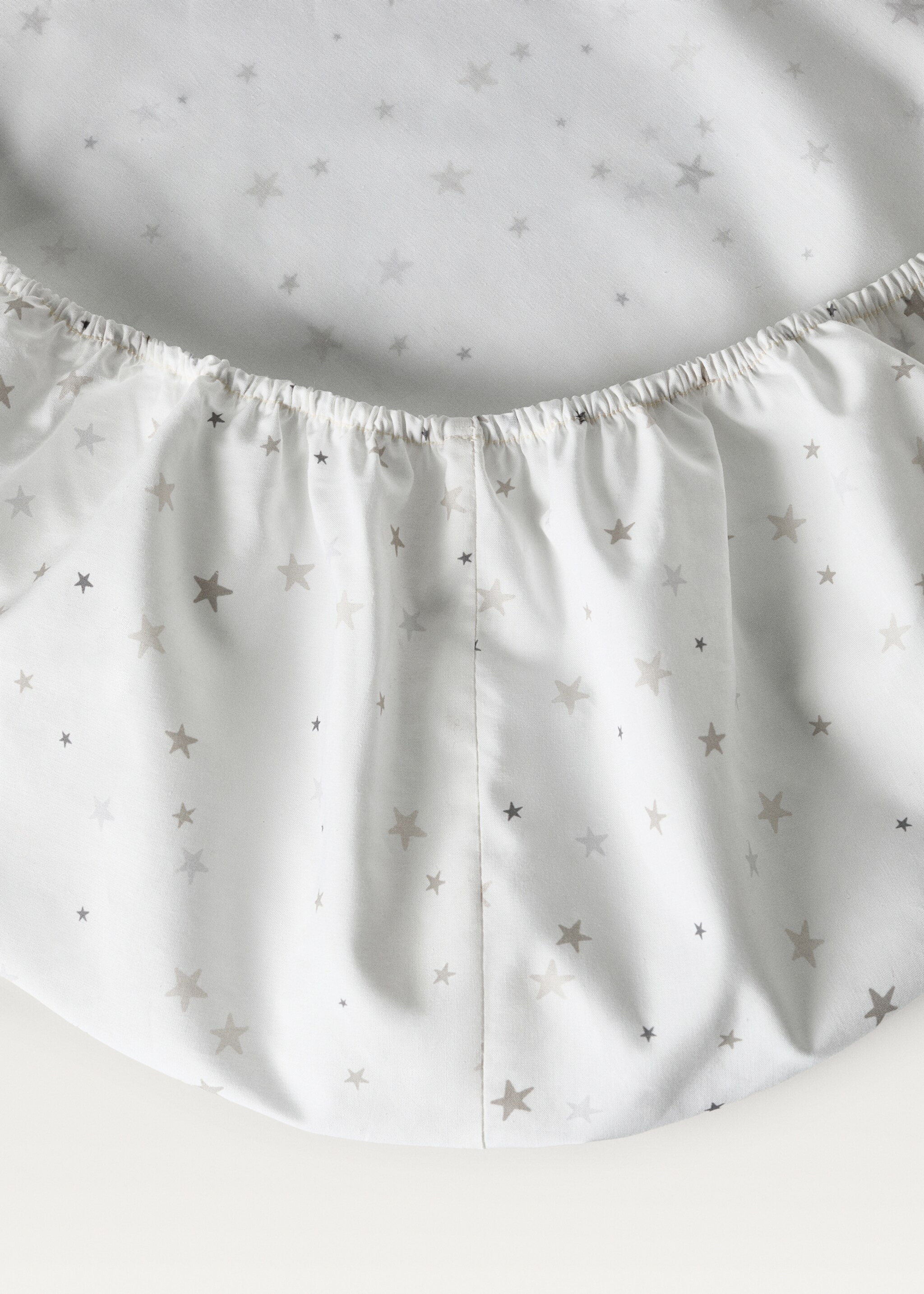 Cotton percale printed bottom sheet for cot - Details of the article 2