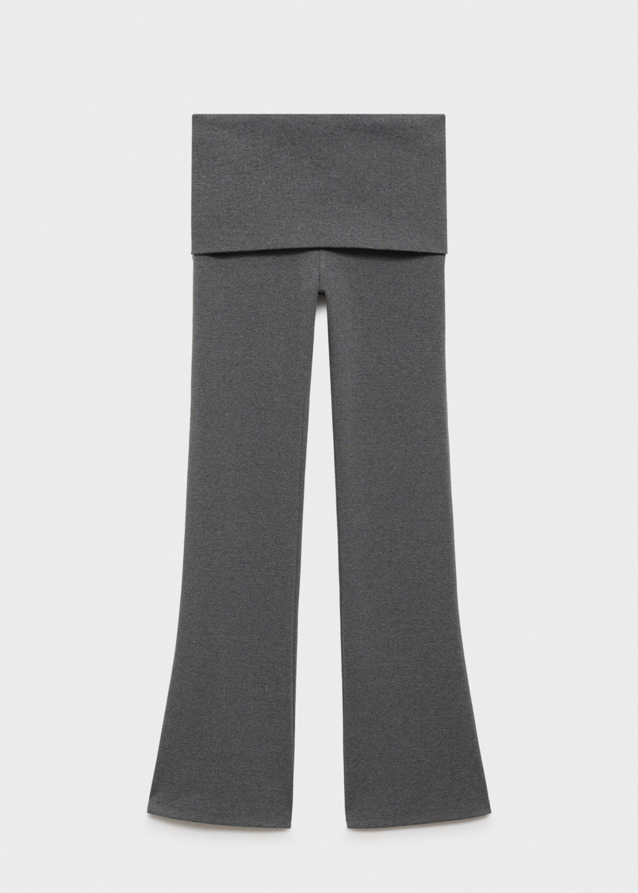 Flared trousers with turn-up waist - Article without model