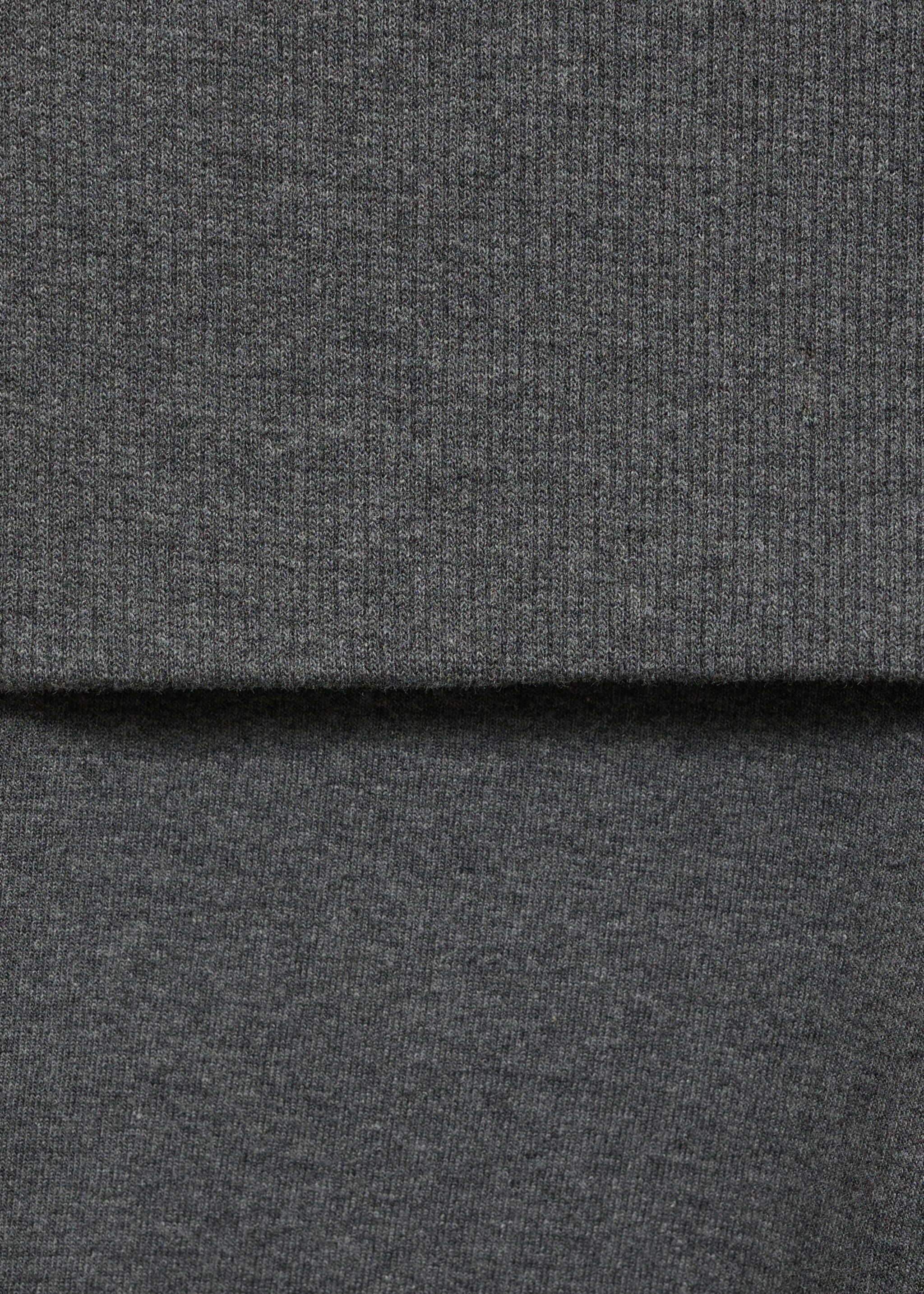 Flared trousers with turn-up waist - Details of the article 0