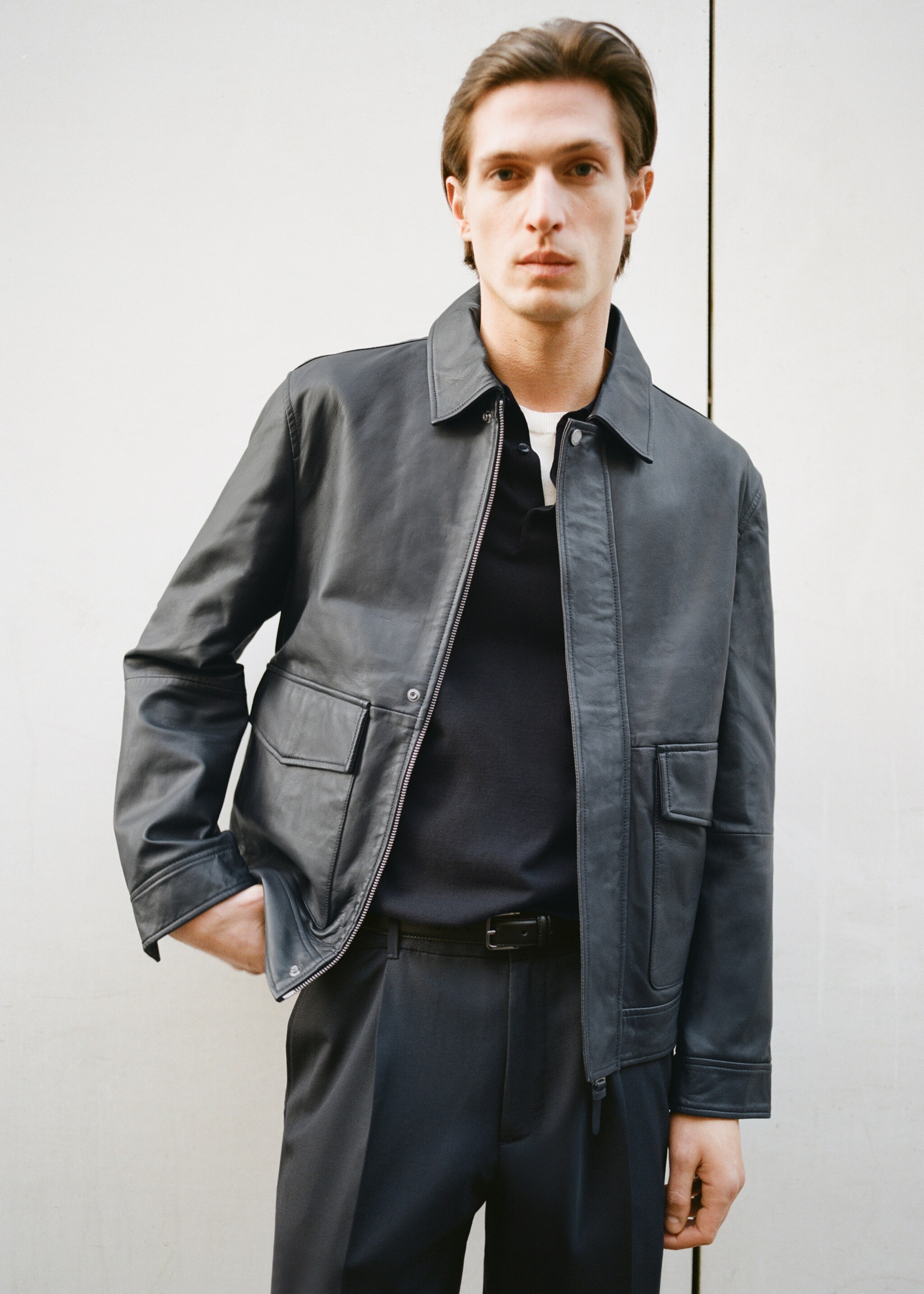 Blouson cuir nappa poches - Détail de l'article 5