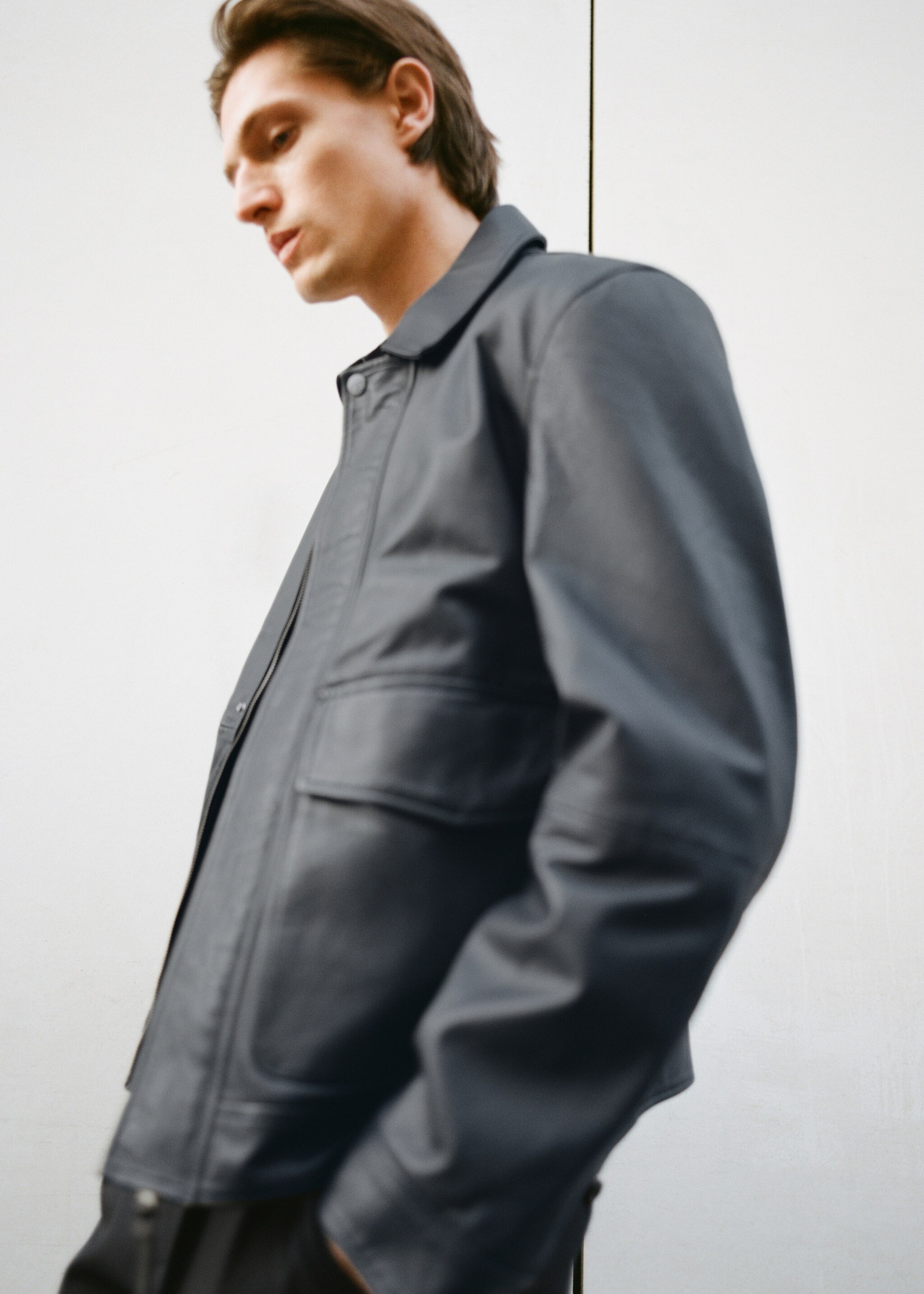 Blouson cuir nappa poches - Détail de l'article 9