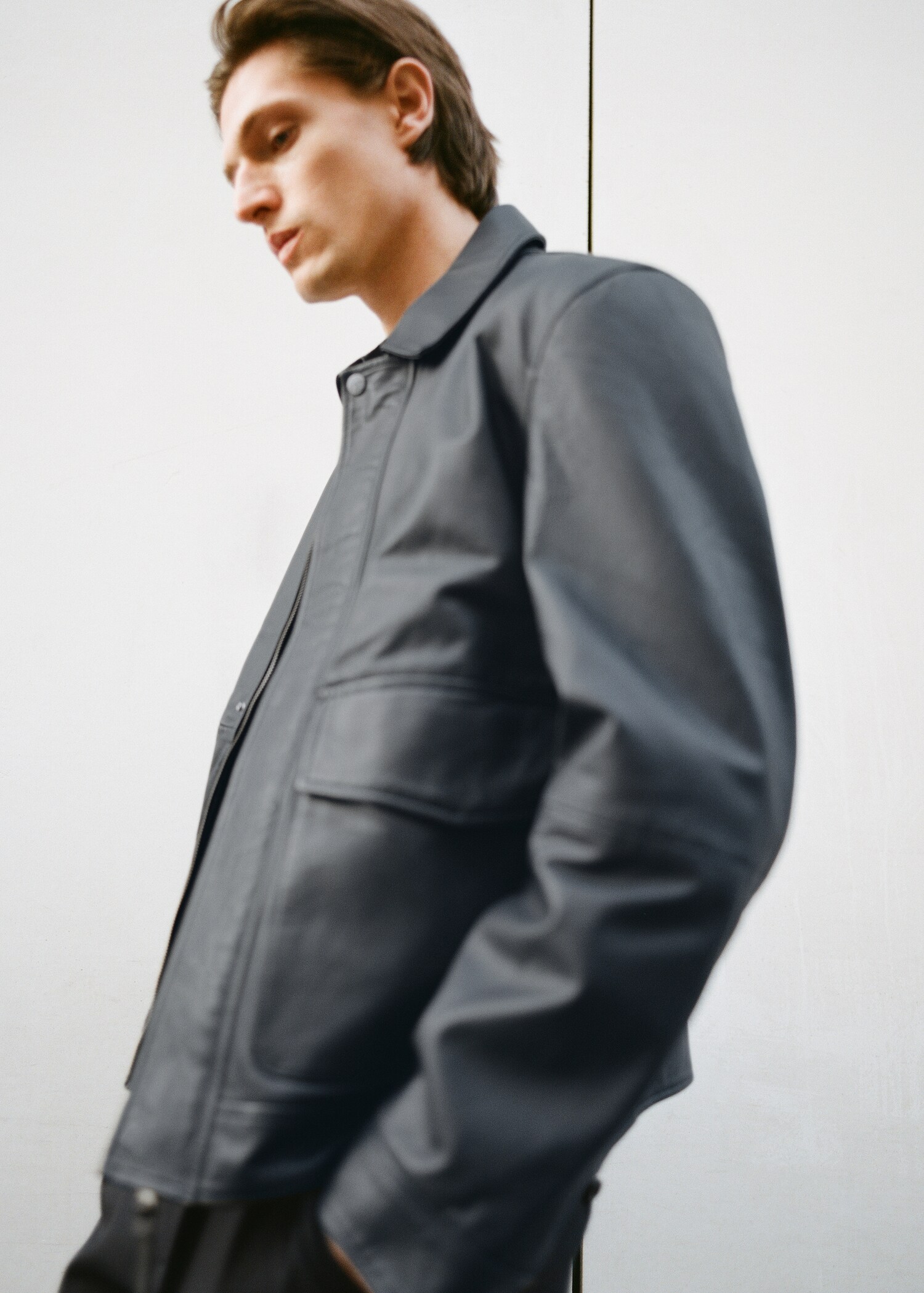 Nappa leather jacket with pockets - Details of the article 9