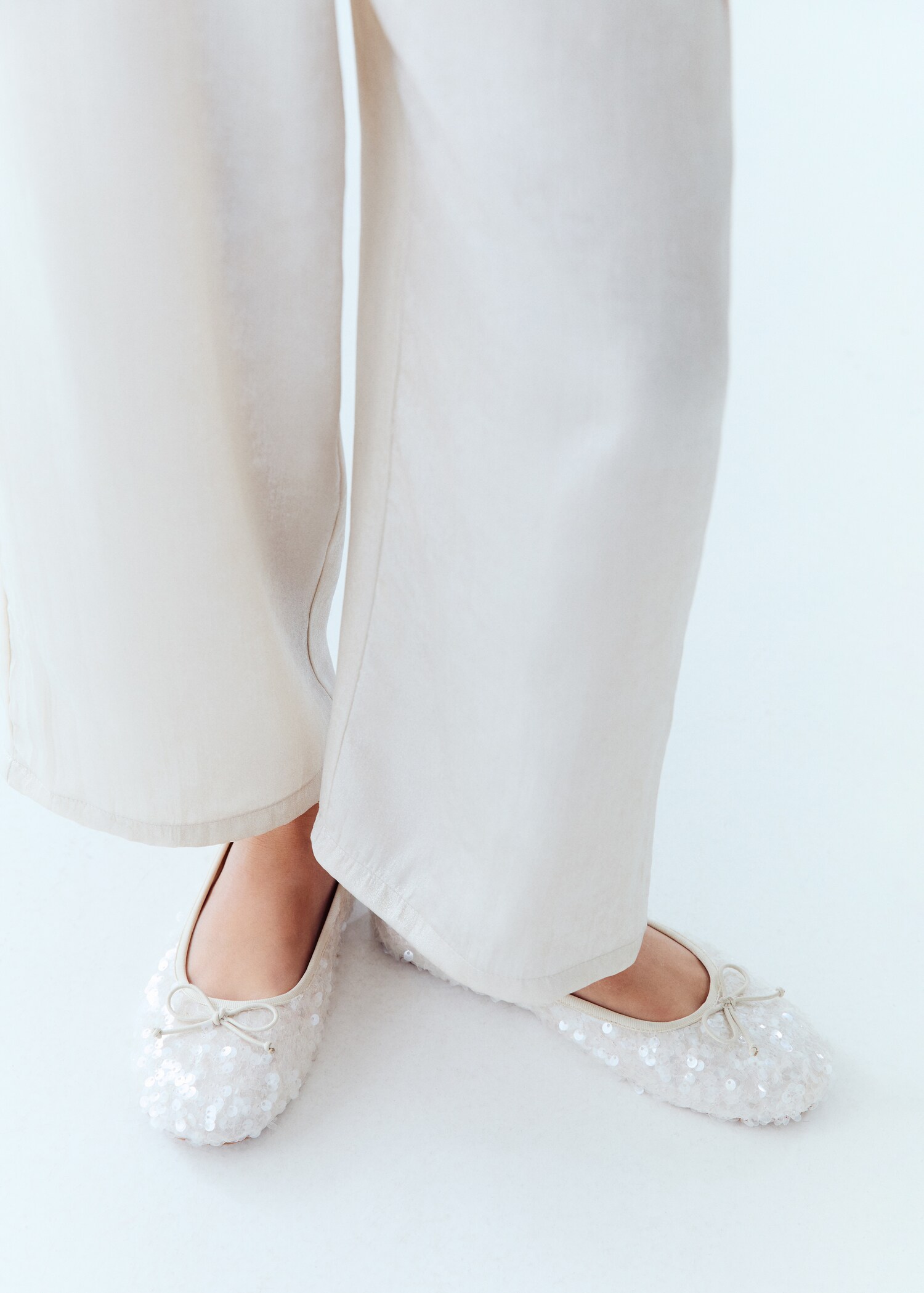 Sequined ballet flats - Details of the article 5