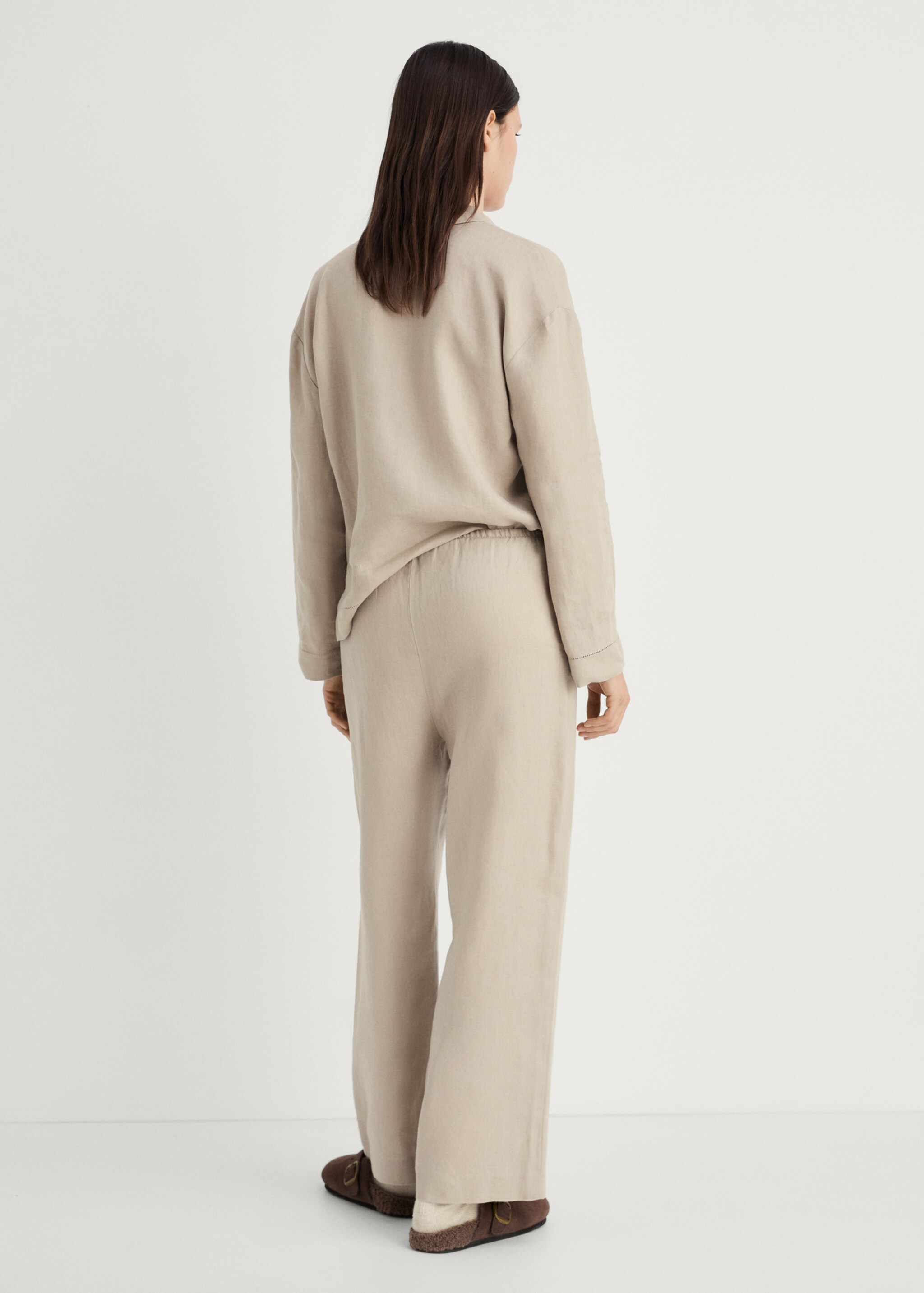 Linen-blend trousers - Reverse of the article
